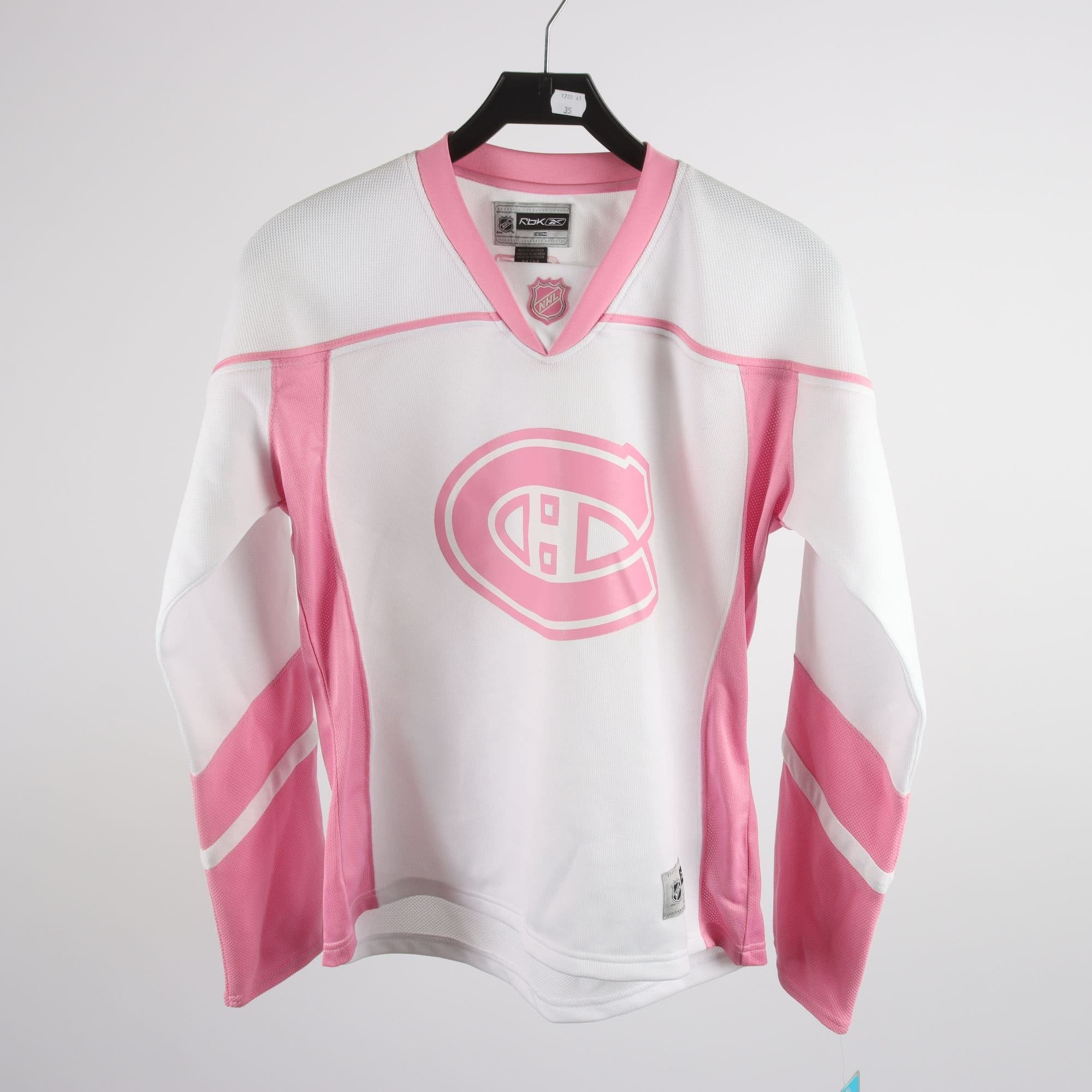 Sporttröja, NHL Montreal Canadiens, rosa, vit, stl. M