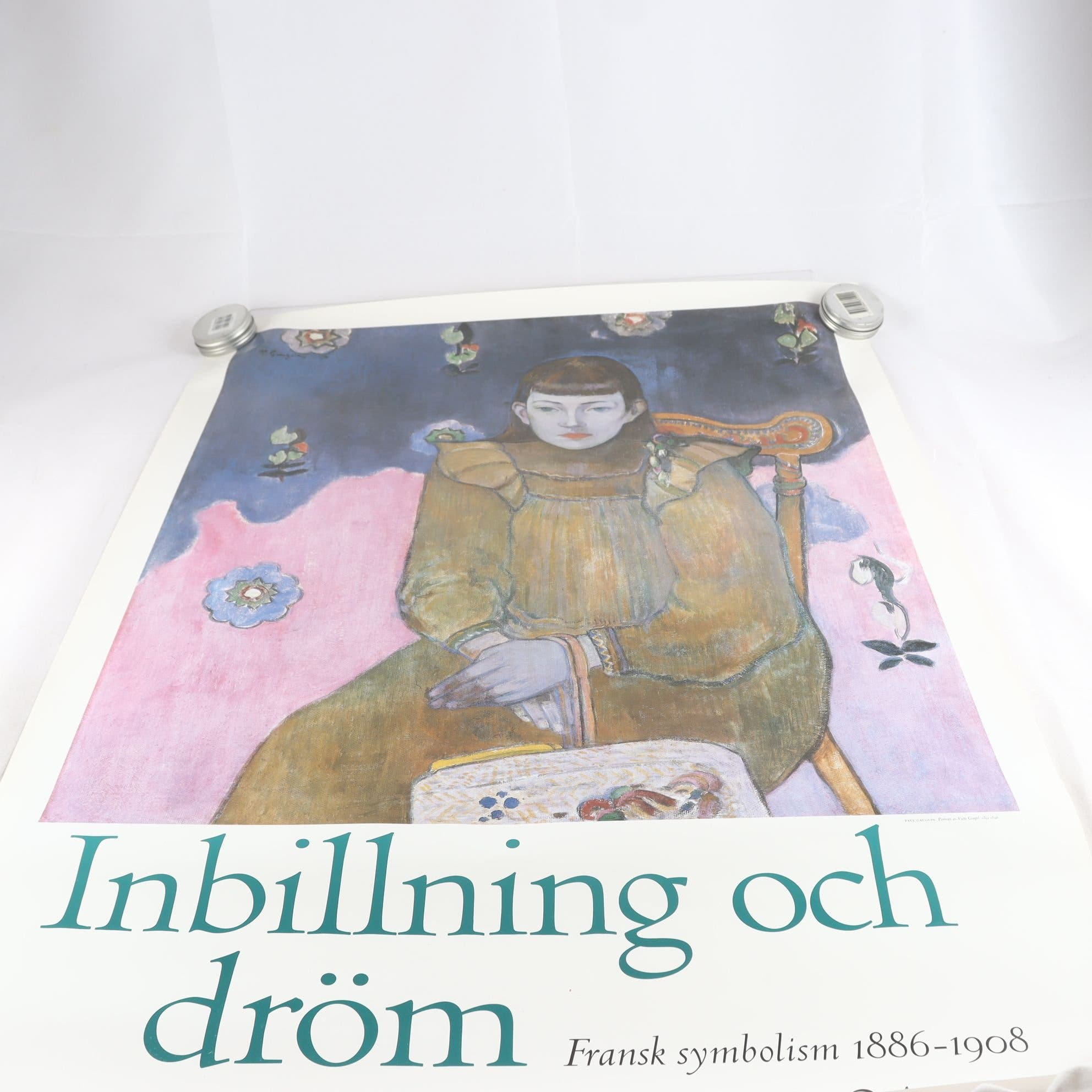 Poster, Inbillning & dröm, Nationalmuseum, 1994. Samfraktas ej.
