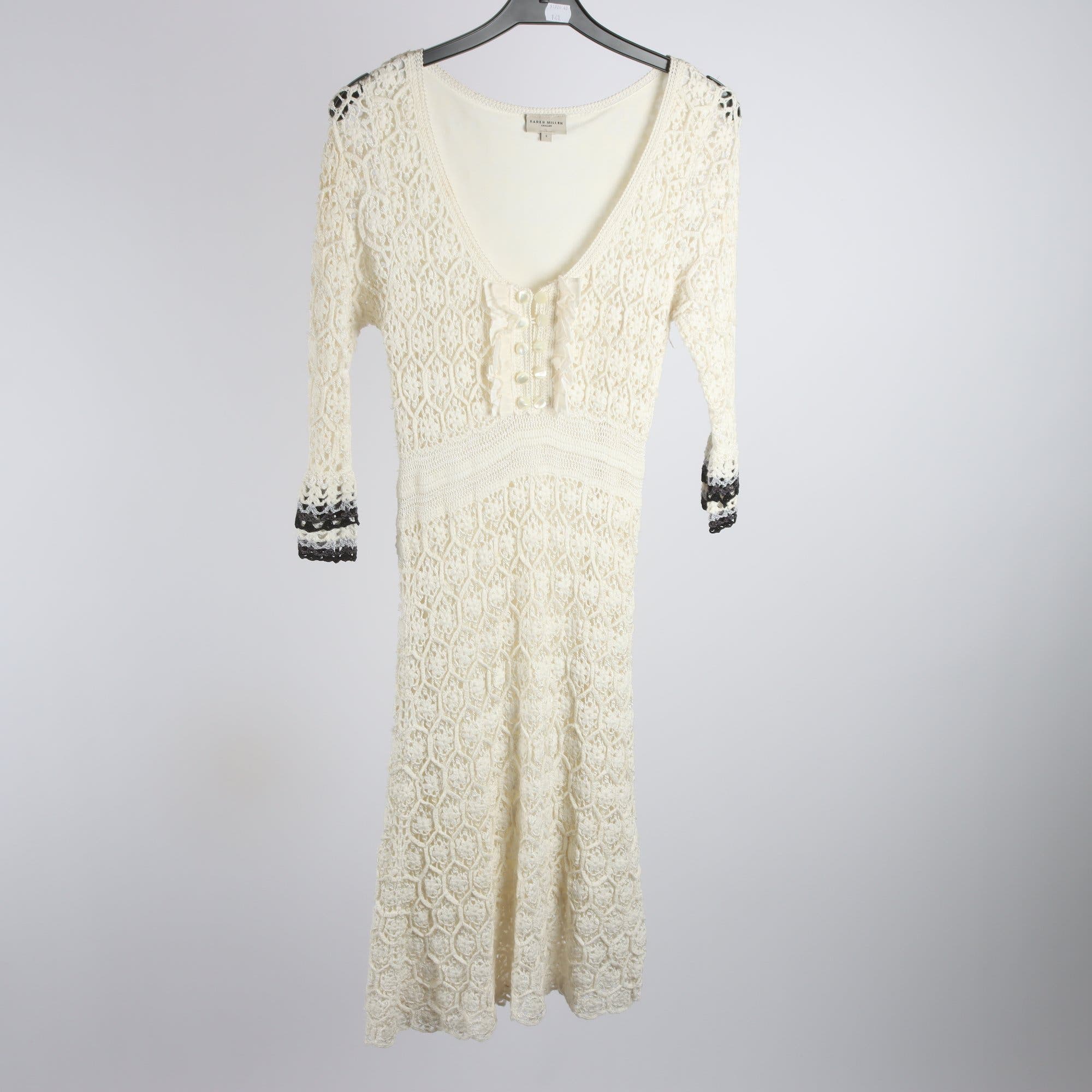 Klänning, Karen Millen, vit, stl. 2 (XS)