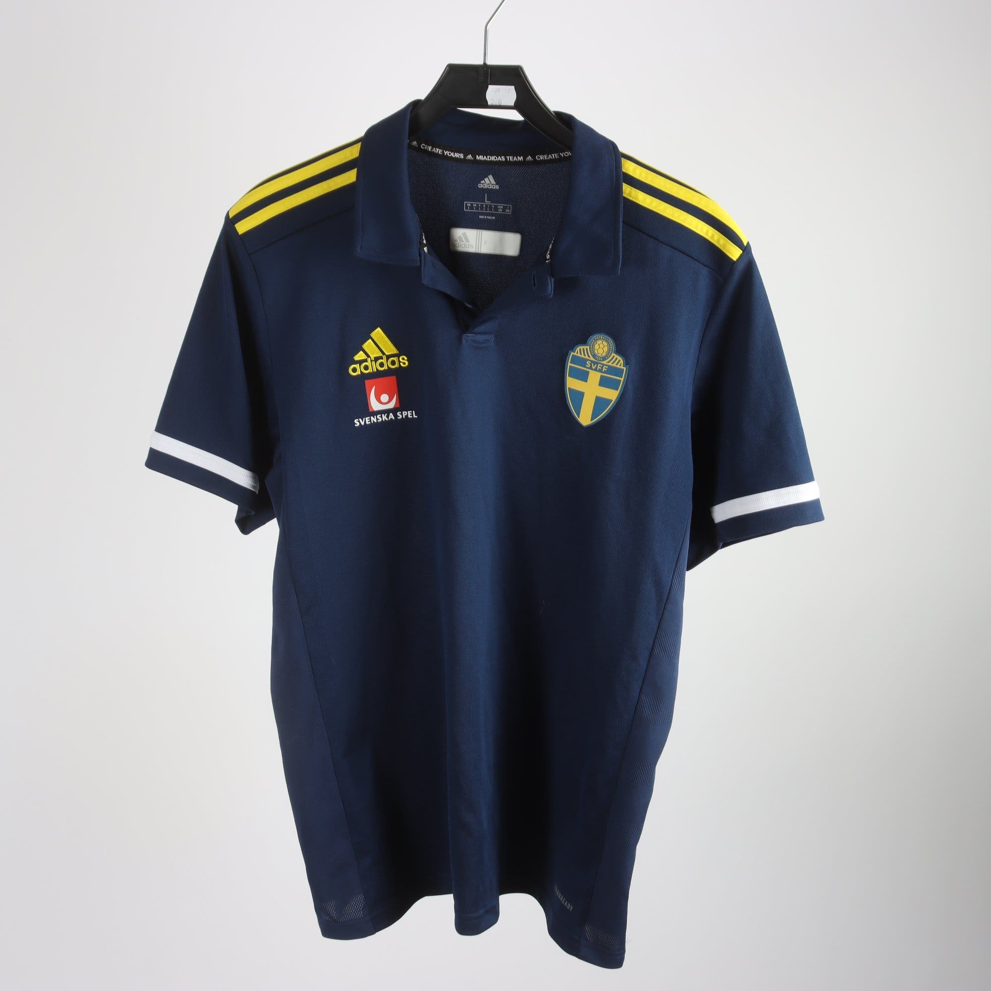 Sporttröja, Adidas, SvFF, blå, stl. L.