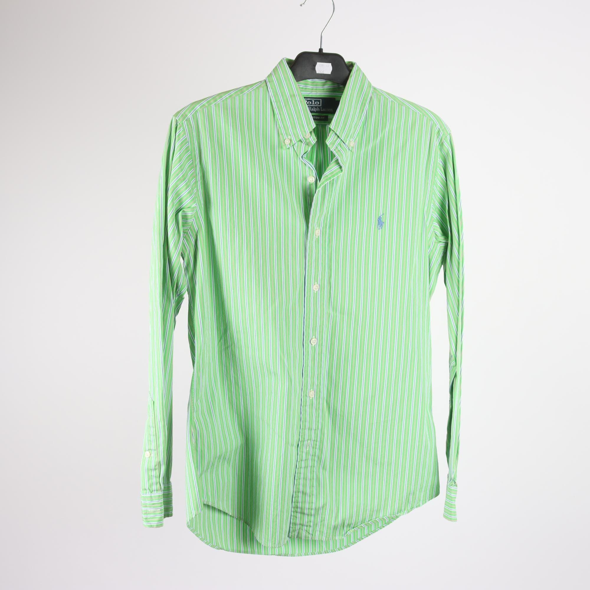 Skjorta, Polo Ralph Lauren, randig, grön, stl. S.