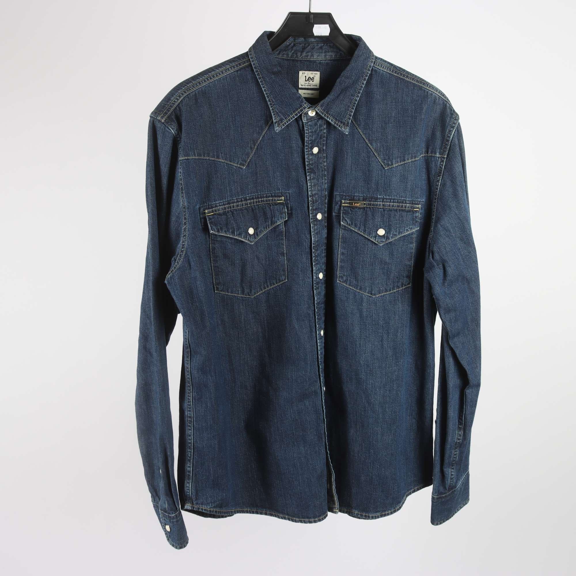 Jeansskjorta, Lee, blå, stl. XL.