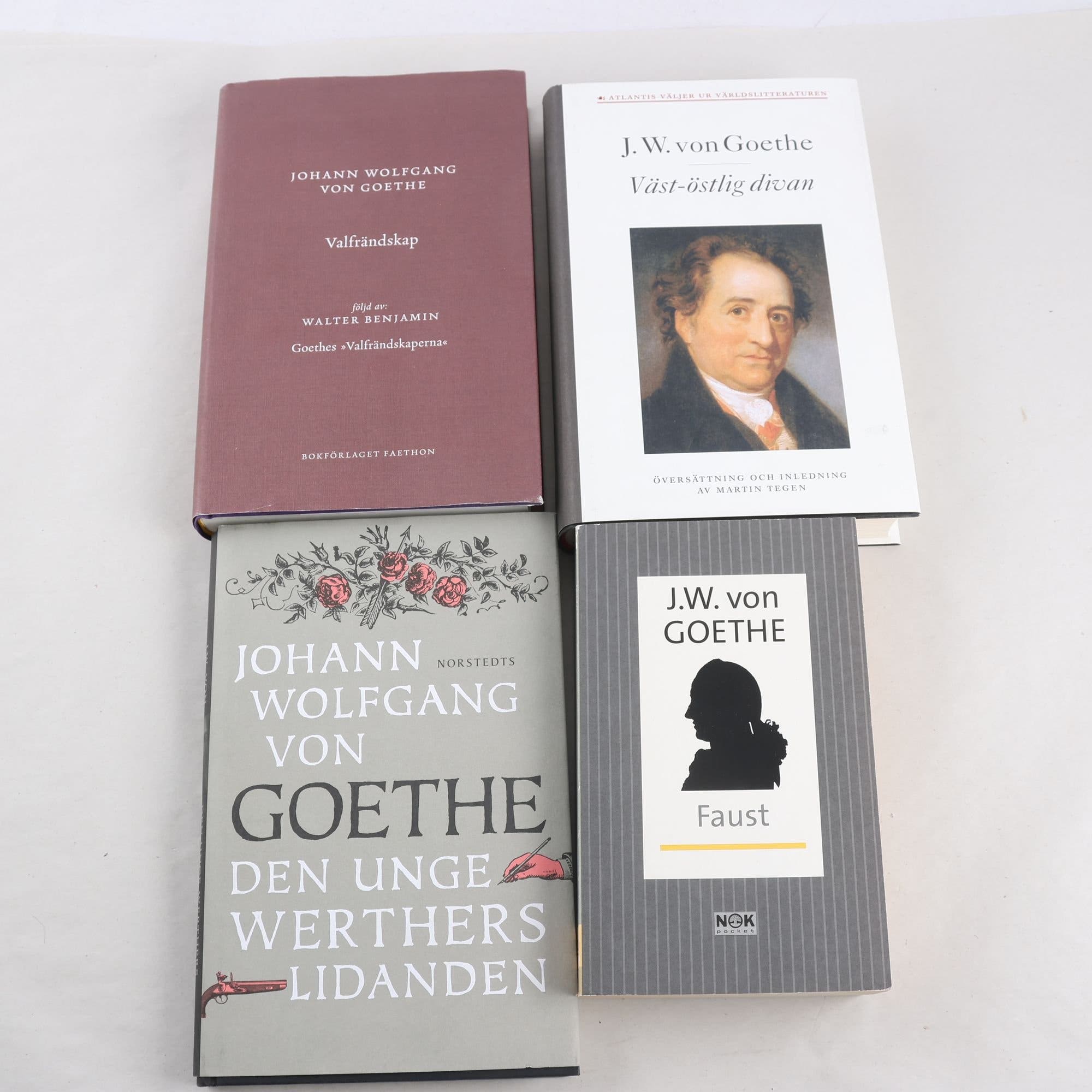 J. W. von Goethe, bokpaket med 4 volymer