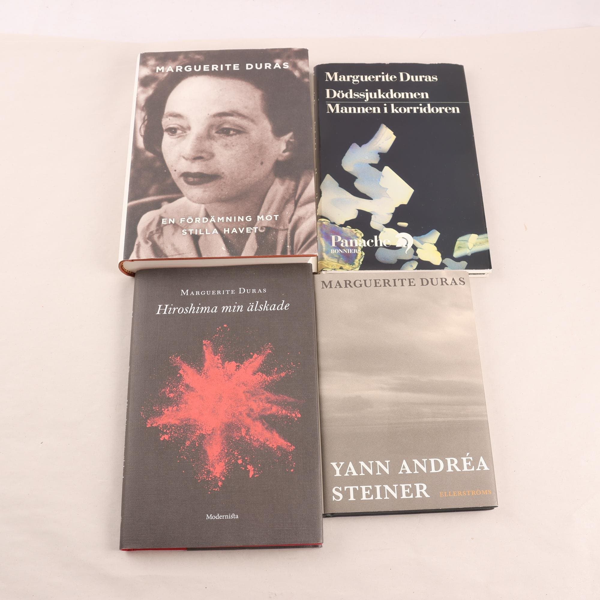 Marguerite Duras, bokpaket med 4 volymer