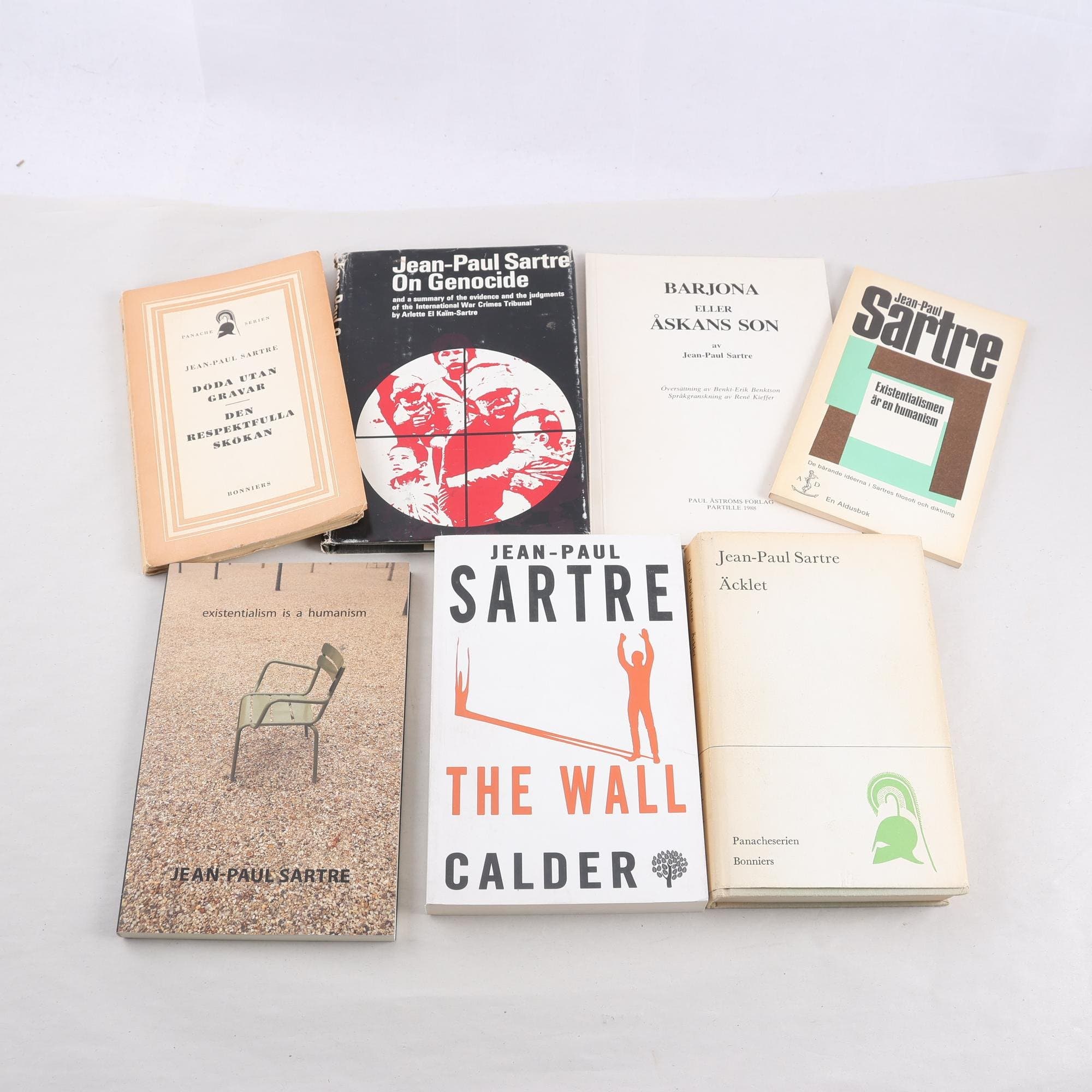 Jean-Paul Sartre, bokpaket med 7 volymer
