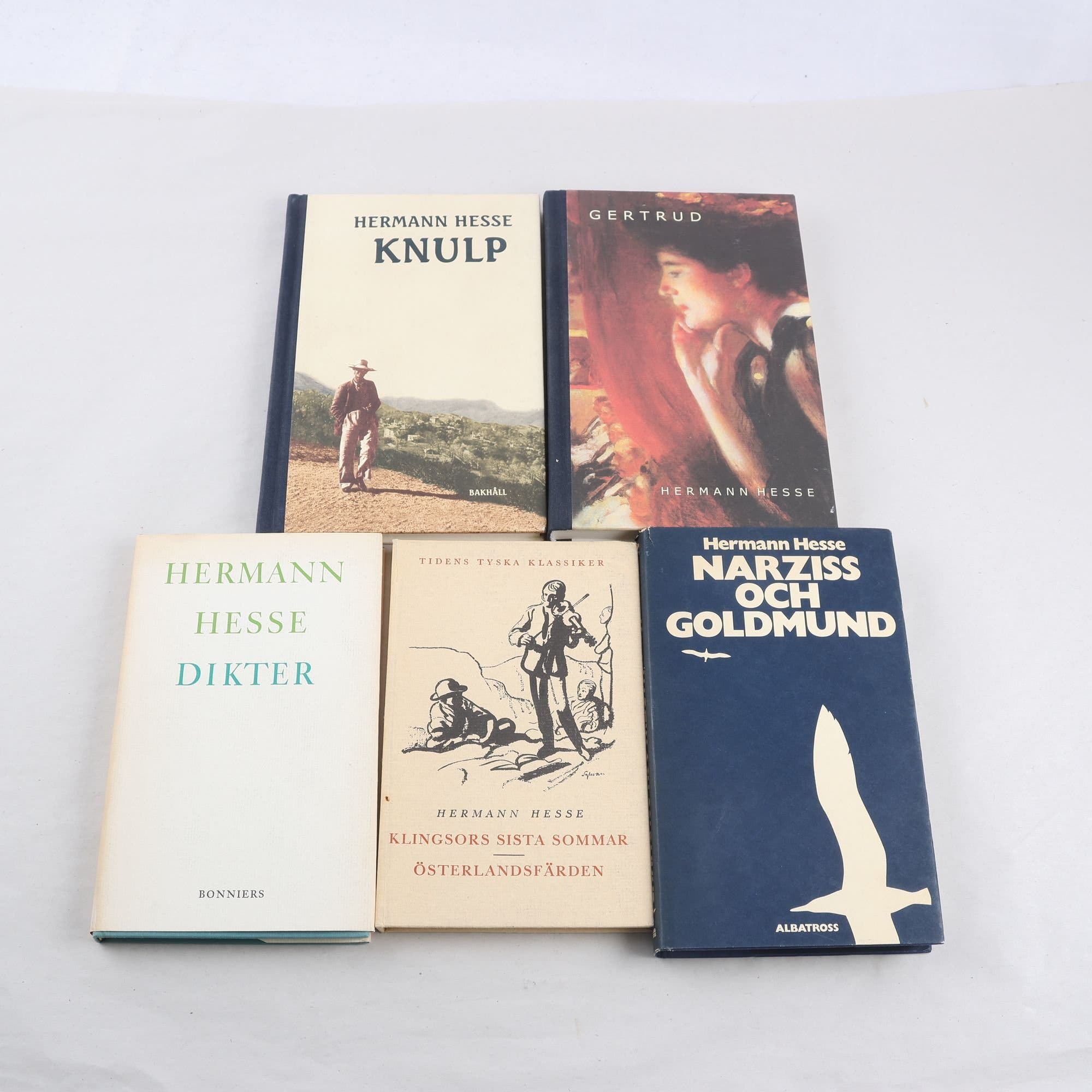 Herman Hesse, bokpaket med 5 volymer