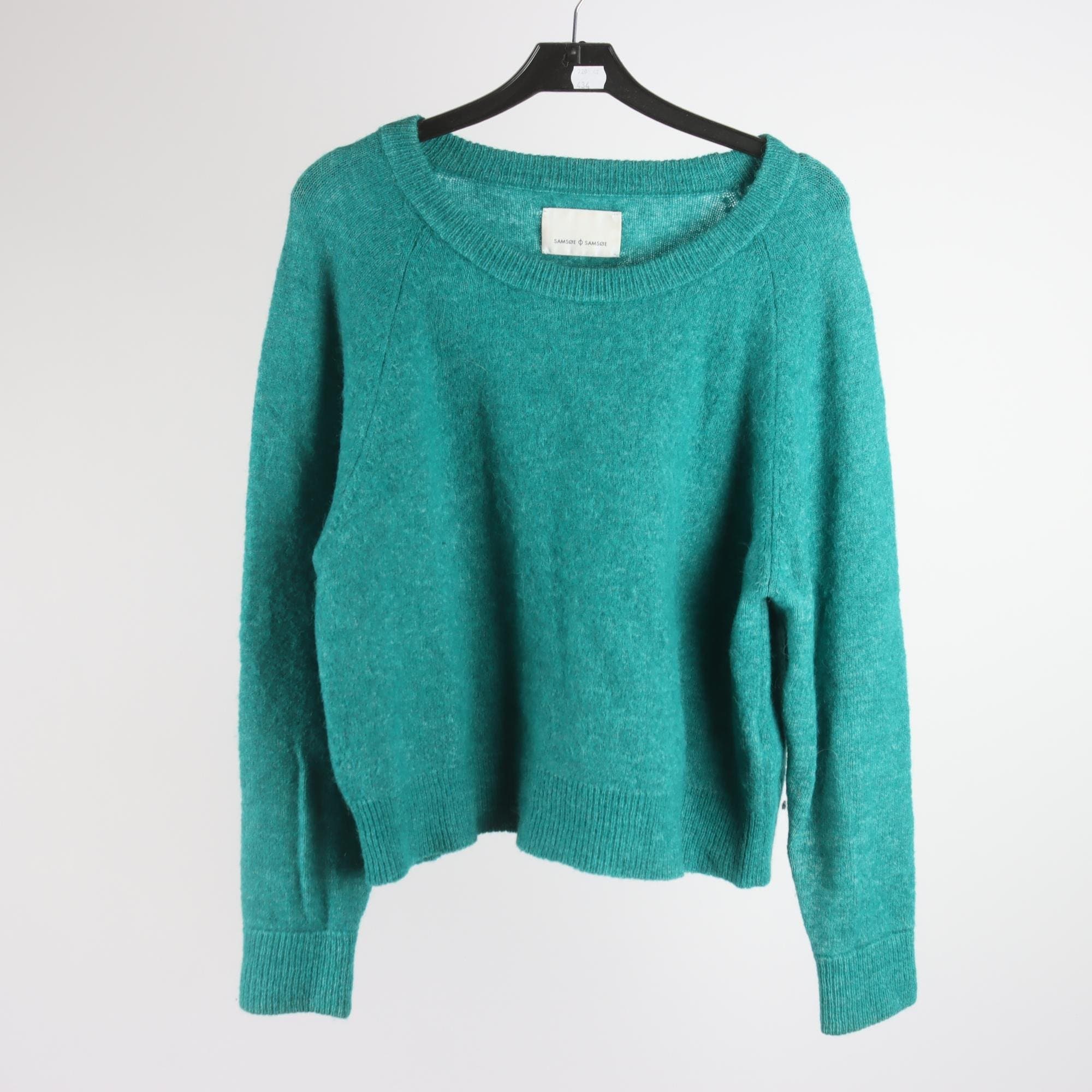 Tröja, Samsøe o Samsøe, grön, ull, alpaca. stl. S.