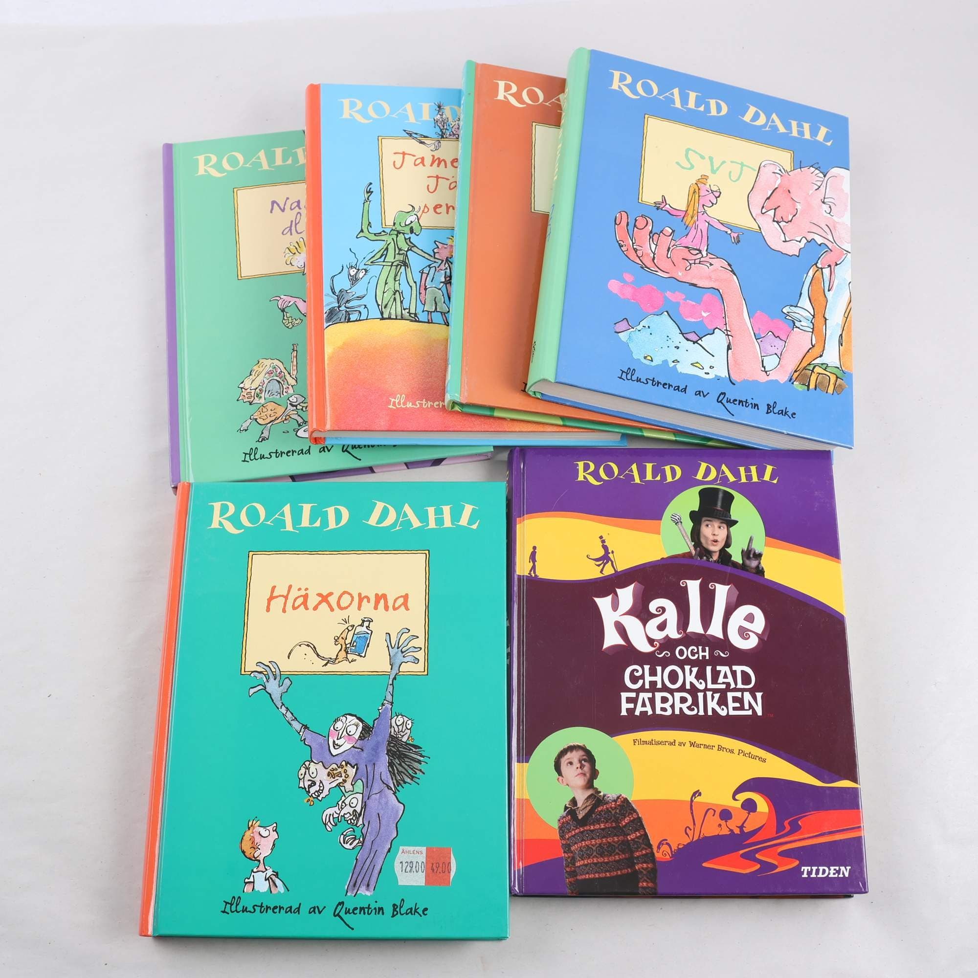 Roald Dahl, bokpaket med 6 volymer