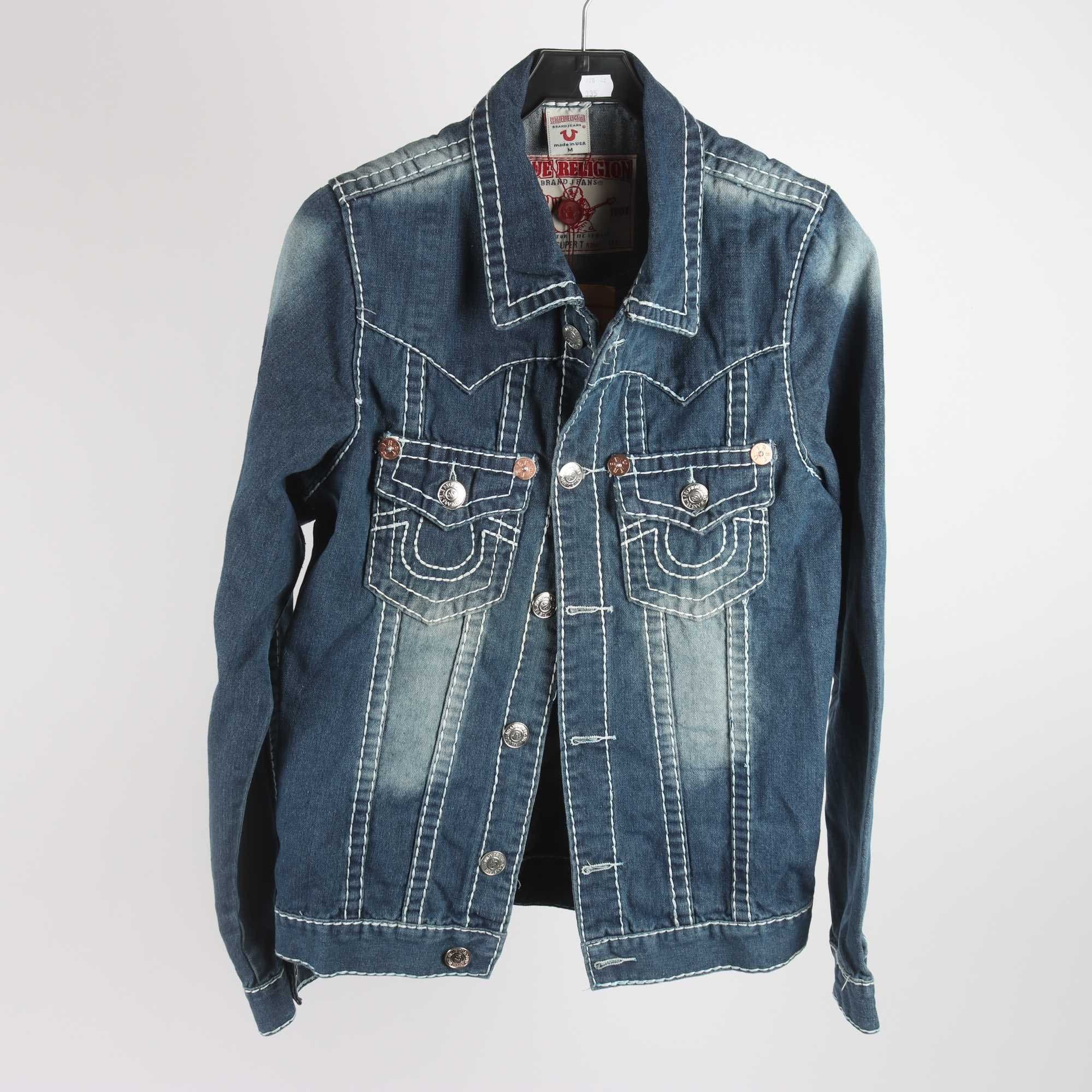 Jeansjacka, True Religion, blå, stl. M.