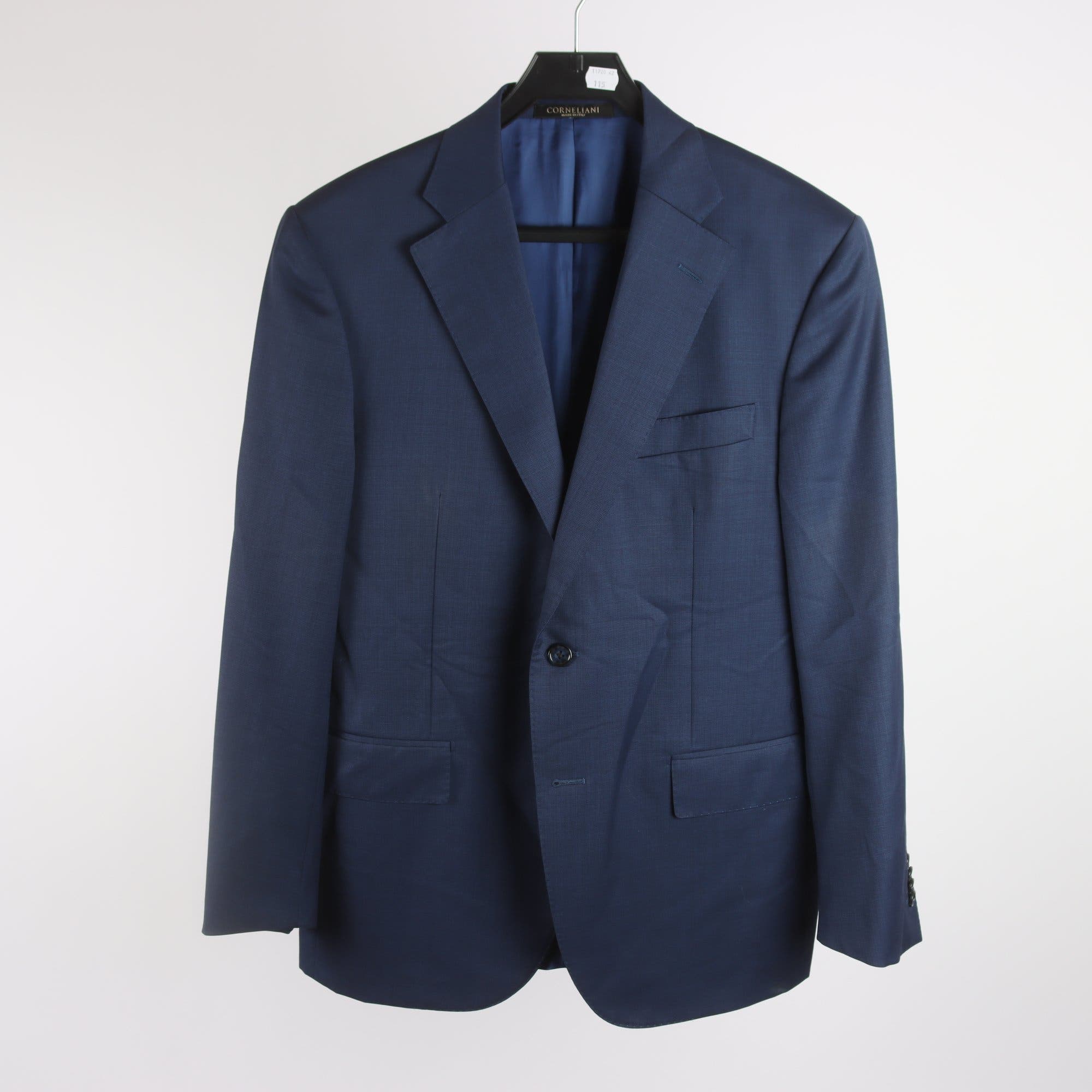 Kavaj, Corneliani, blå, stl. 24 (48)
