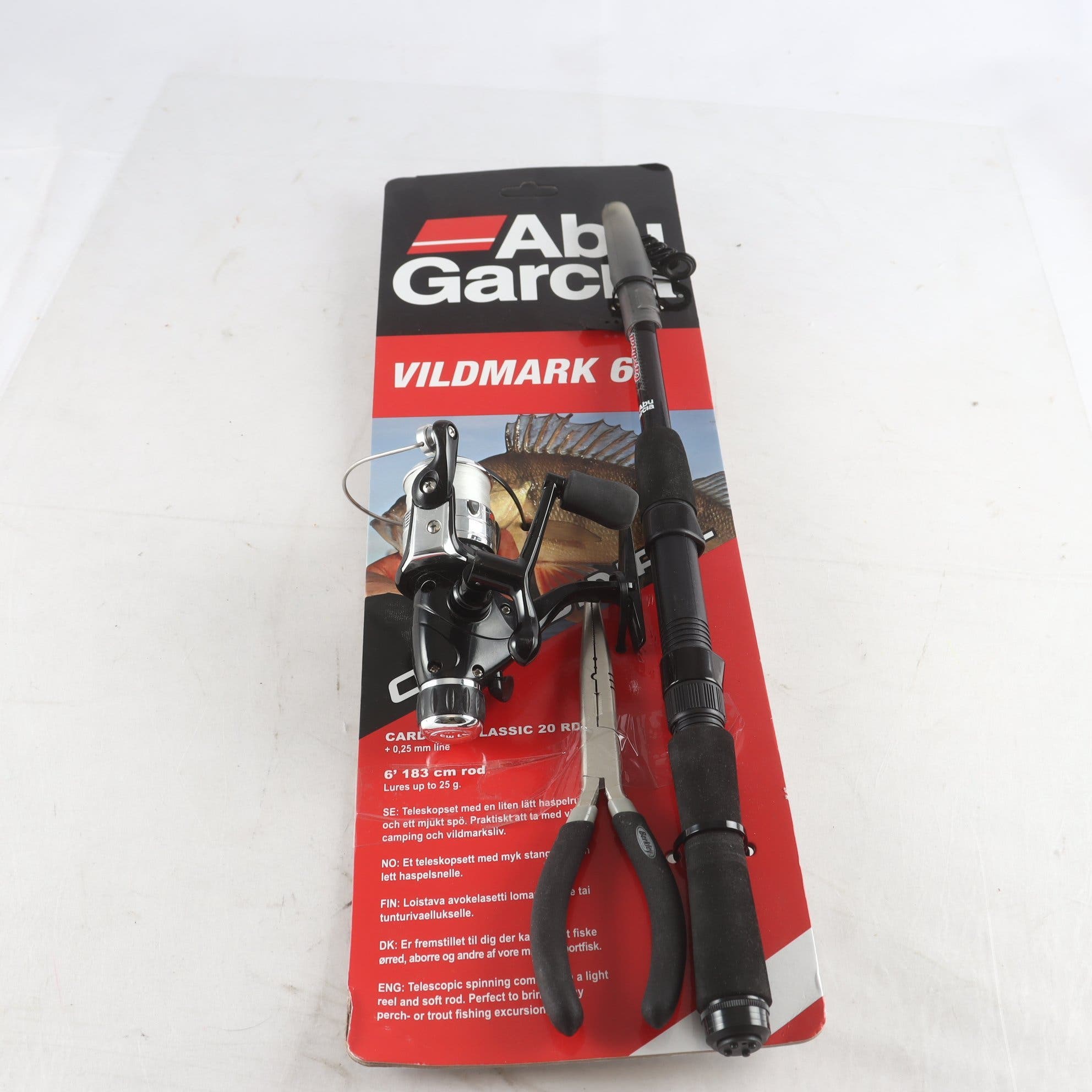 Fiskeset, Abu garcia-vildmark 6. Samfraktas ej.