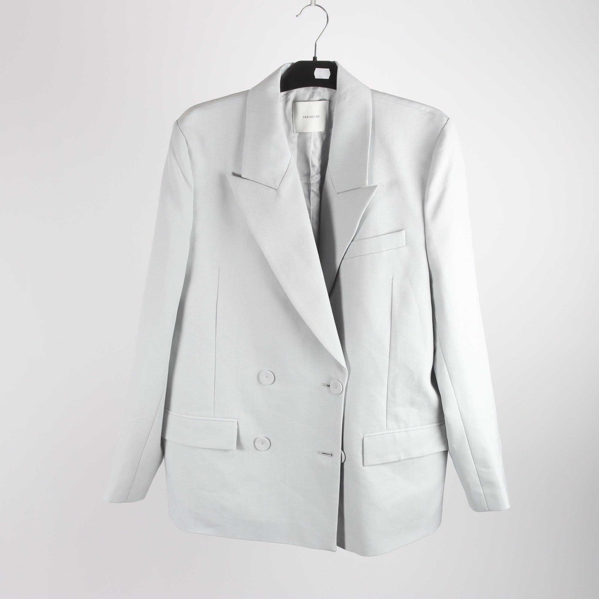 Kavaj, H&M Edition, grå, stl. 42.