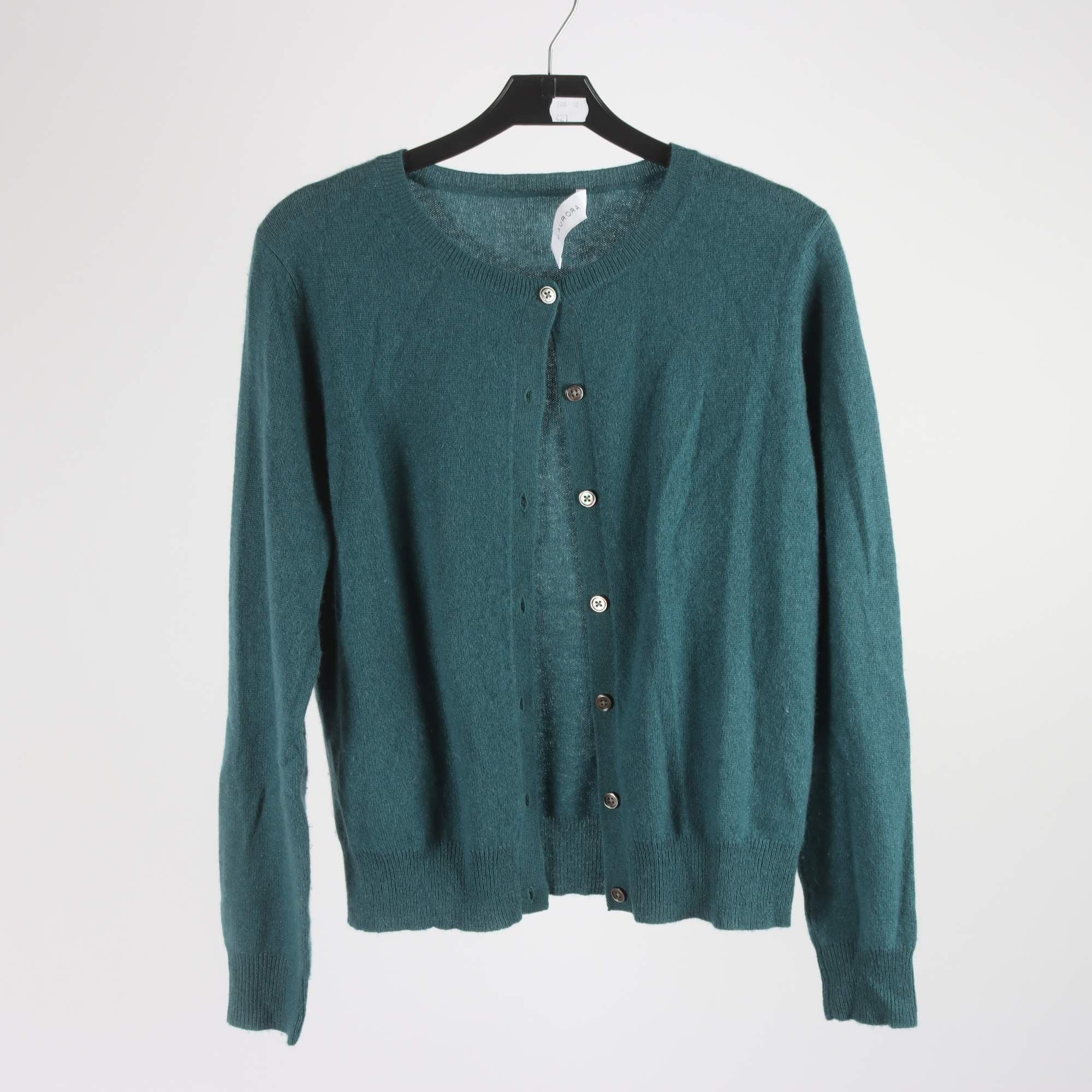 Kofta, My Aurora, grön, 100% cashmere, stl. S.