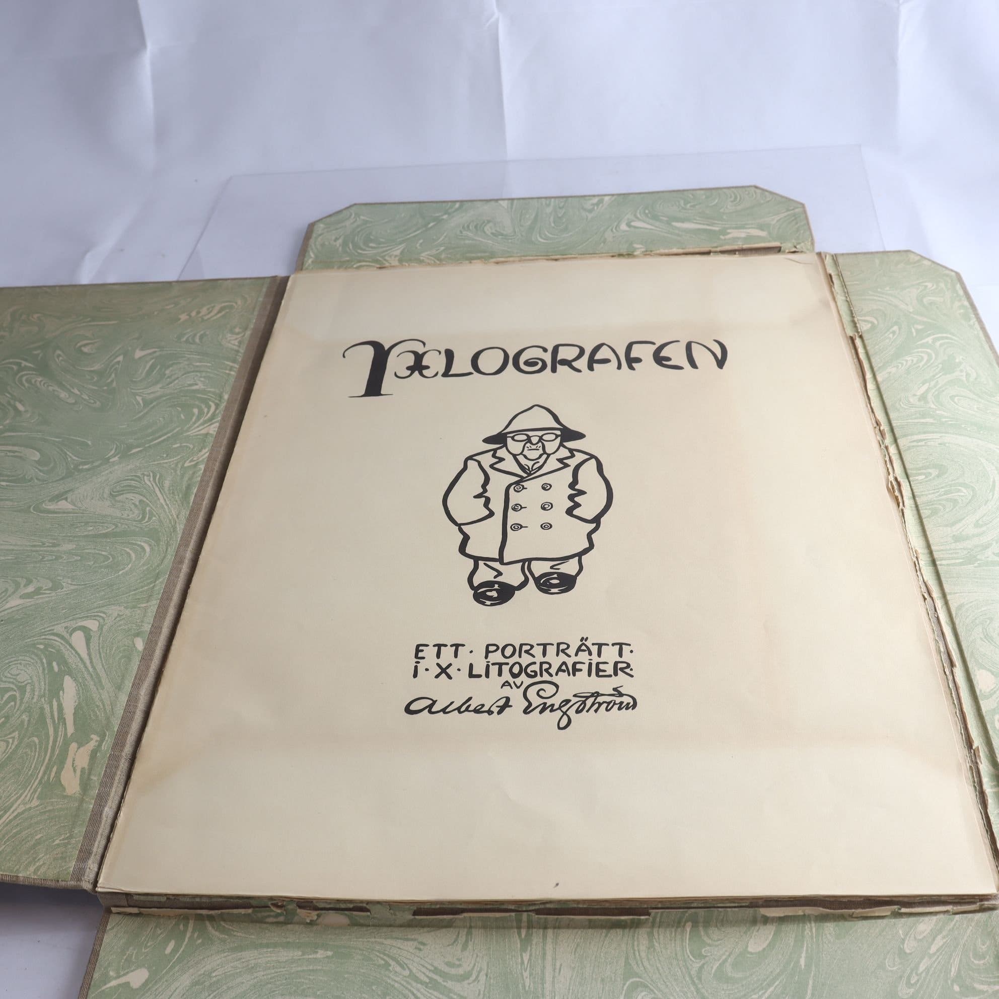 litografier, Yxlografen, Albert Engström, 1923. Samfraktas ej.