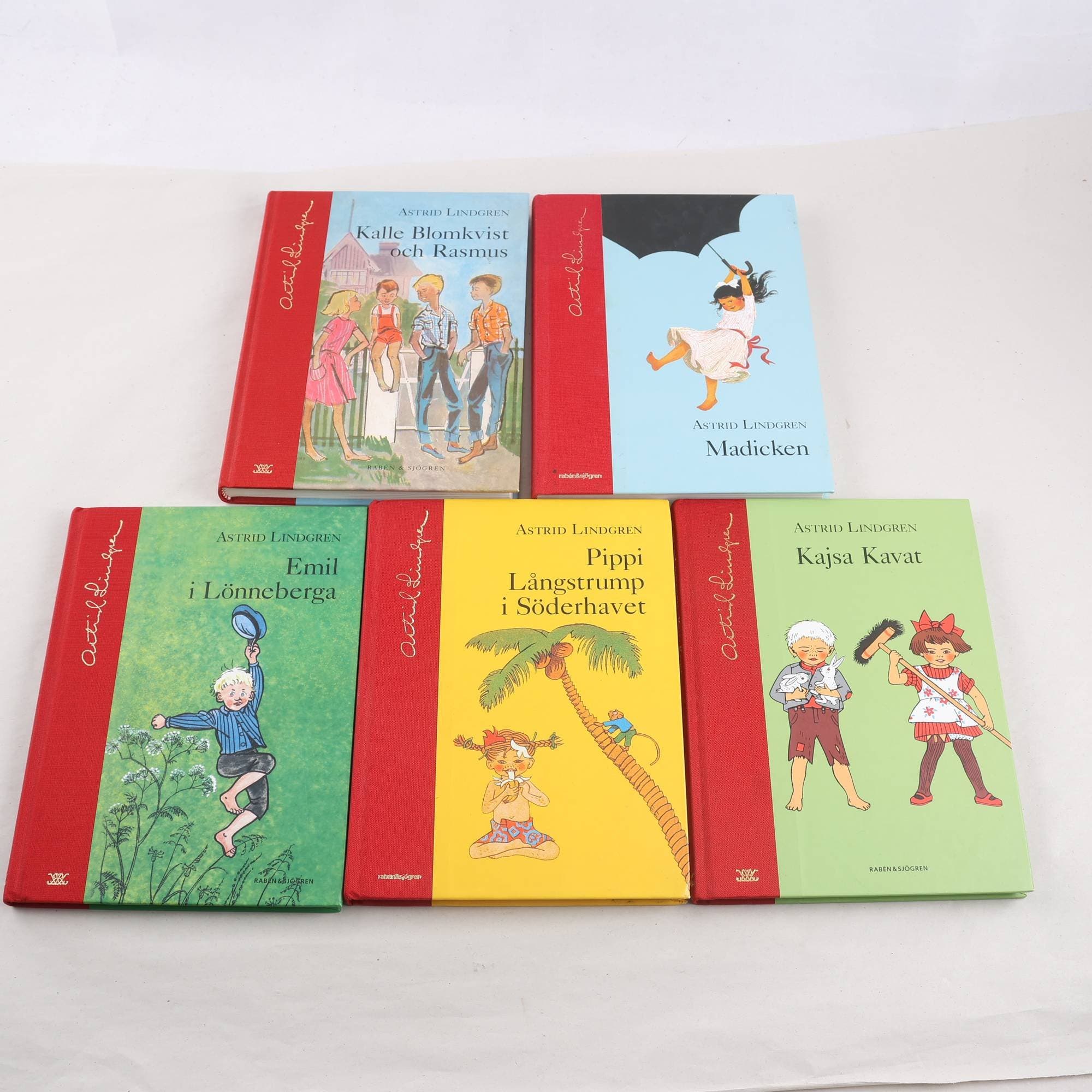 Astrid Lindgren, bokpaket med 5 volymer