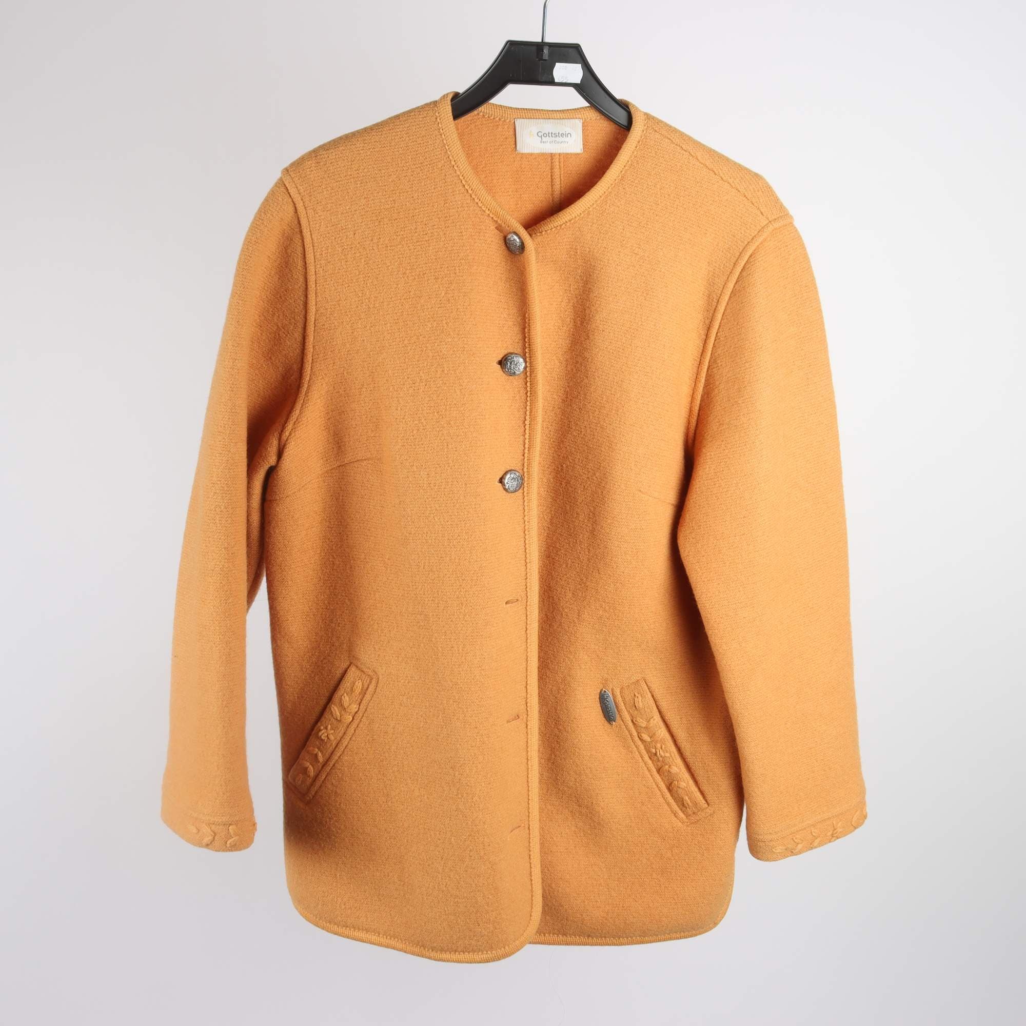 Jacka, Gottstein, orange, 100% ull, stl. 44.
