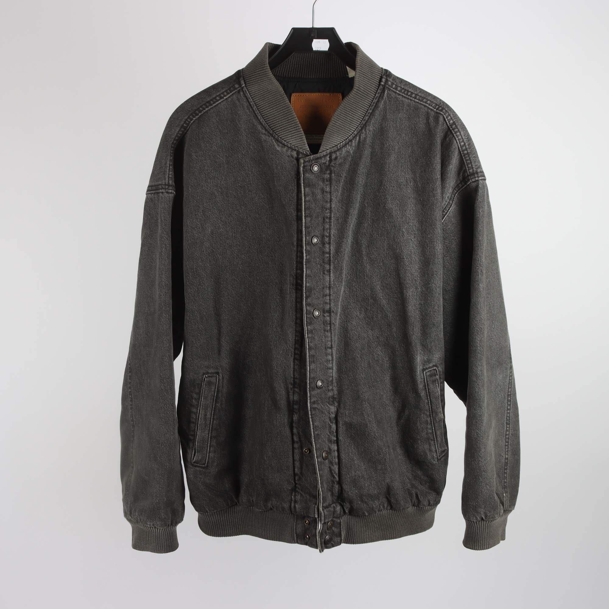 Fodrad jeansjacka, Levis, grå, stl. L.