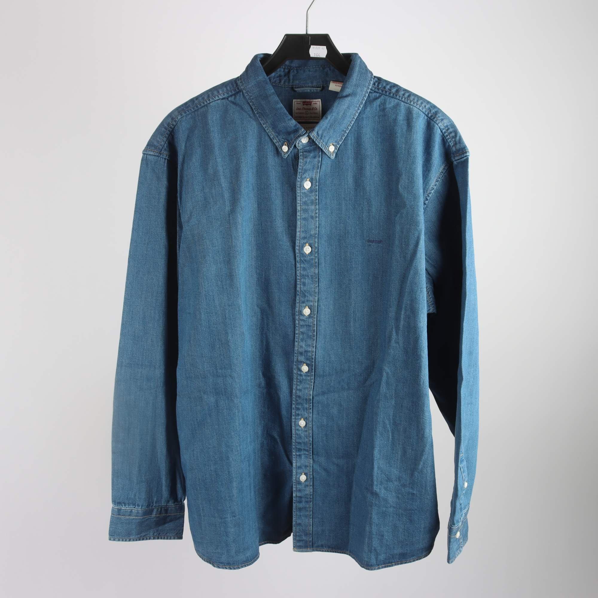 Jeansskjorta, Levis, blå, stl. XL