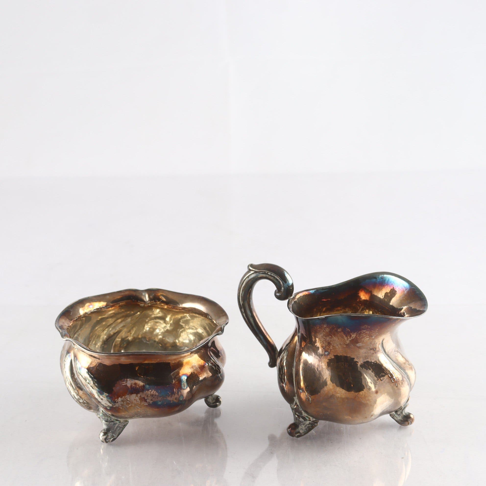 Kanna & skål, silver, svensk importstämpel