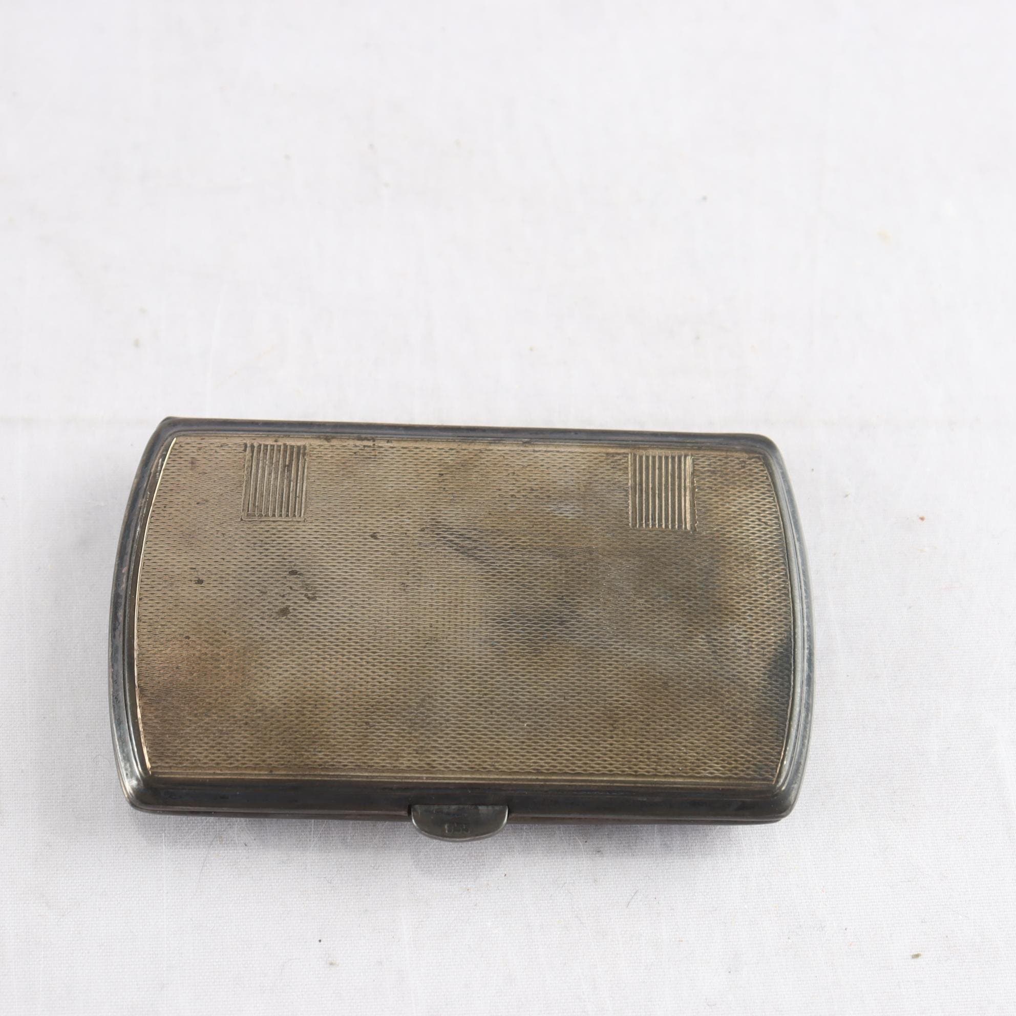 Cigarettetui, silver, stämplad 935