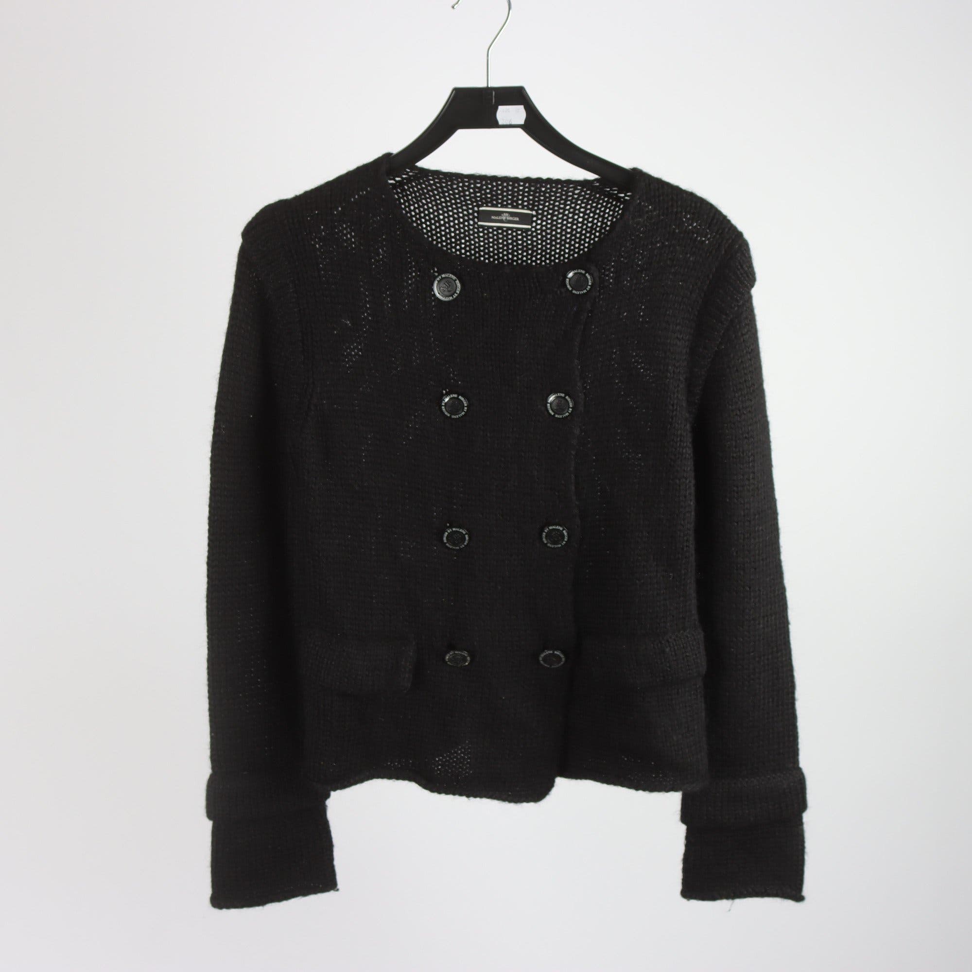 Kofta, By Malene Birger, svart, 60% alpaca, stl. S.