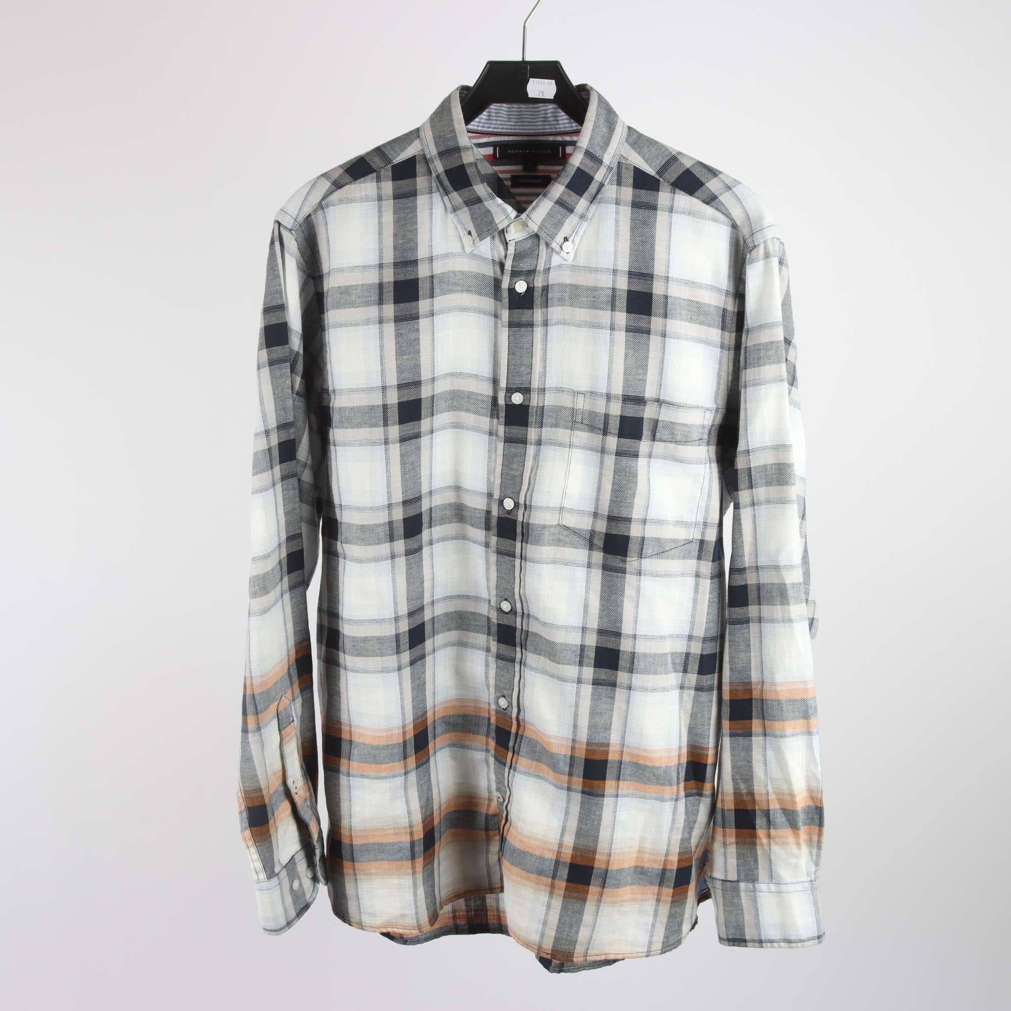 Skjorta, Tommy Hilfiger, rutig, stl. L