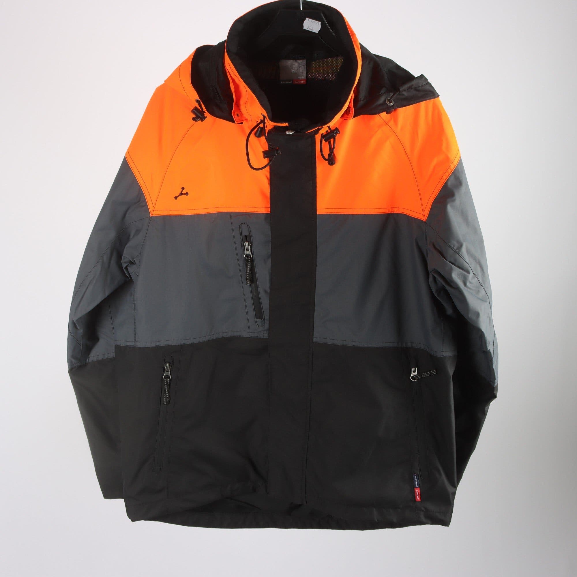 Jacka, workwear, Fristads, grå, svart, orange, stl. M