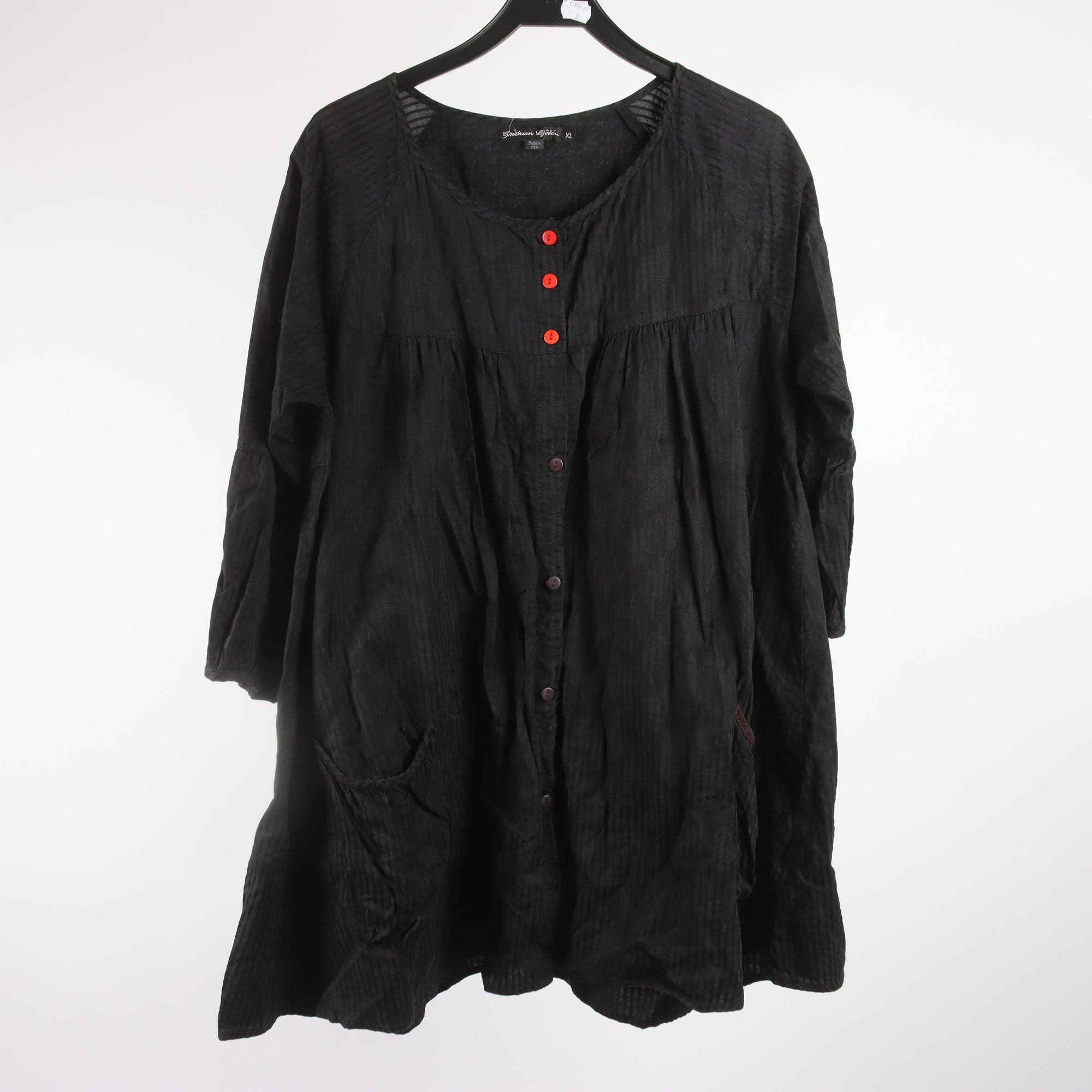 Tunika, Gudrun Sjödén, svart, stl XL