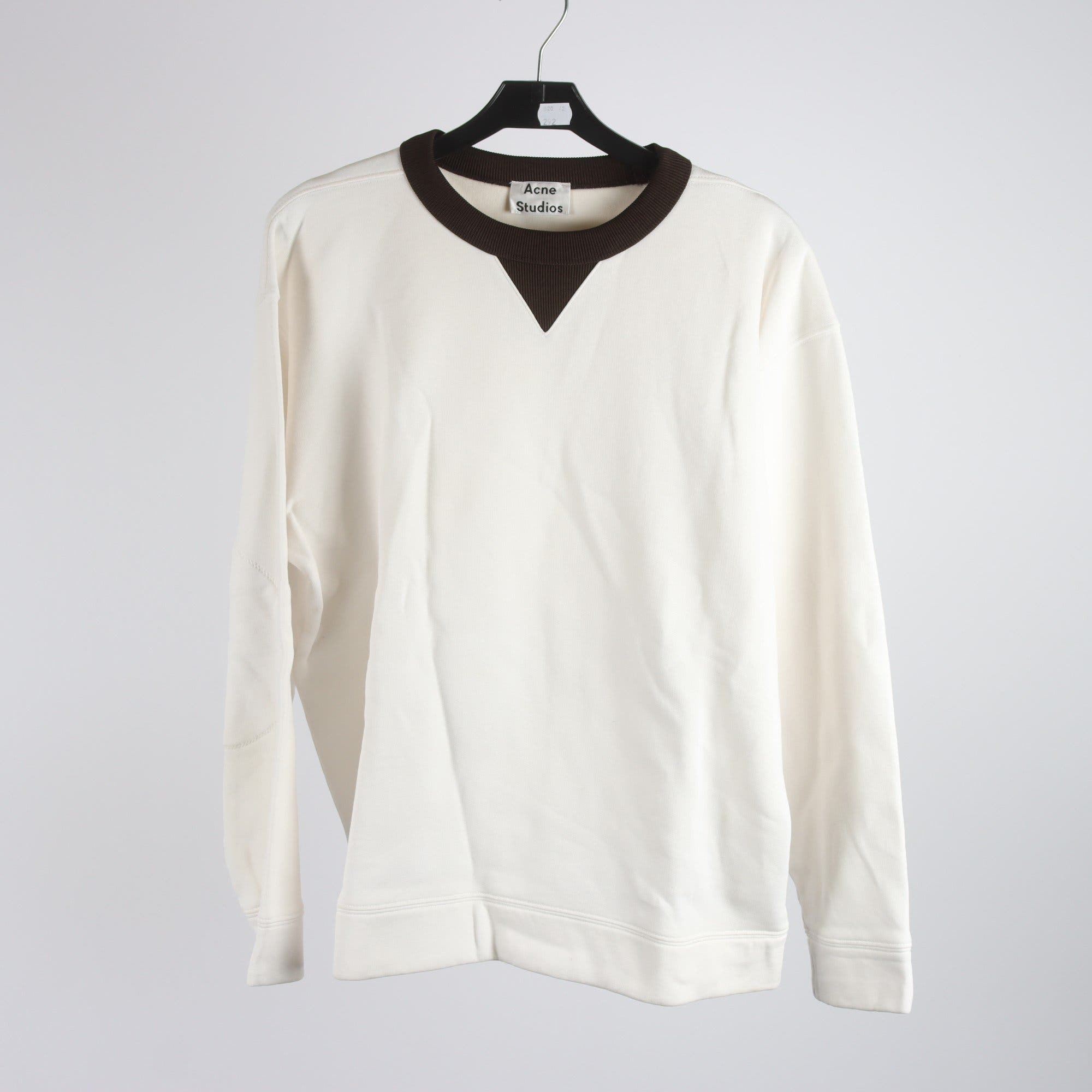 Tröja, Acne Studio, vit, brun, stl. XS.