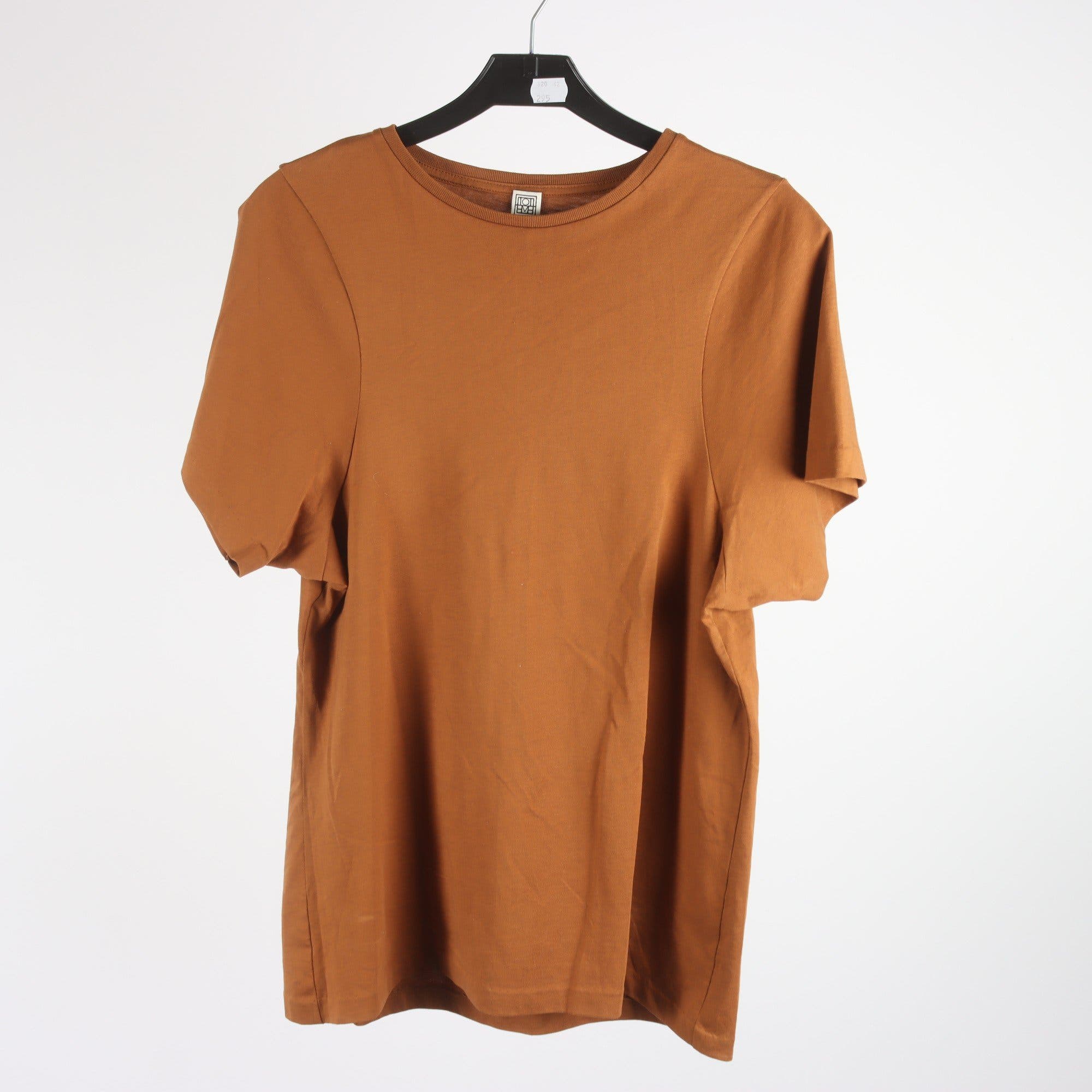 T-shirt, Totême, brun, stl. S.