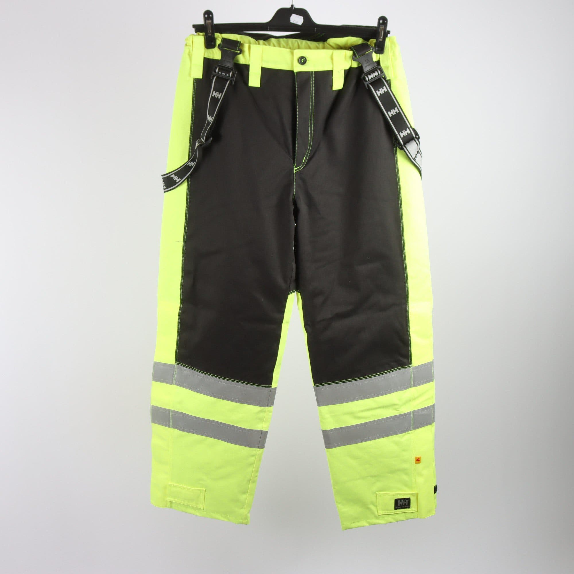 Vinterbyxa workwear, Helly Hansen, svart, gul, stl. M