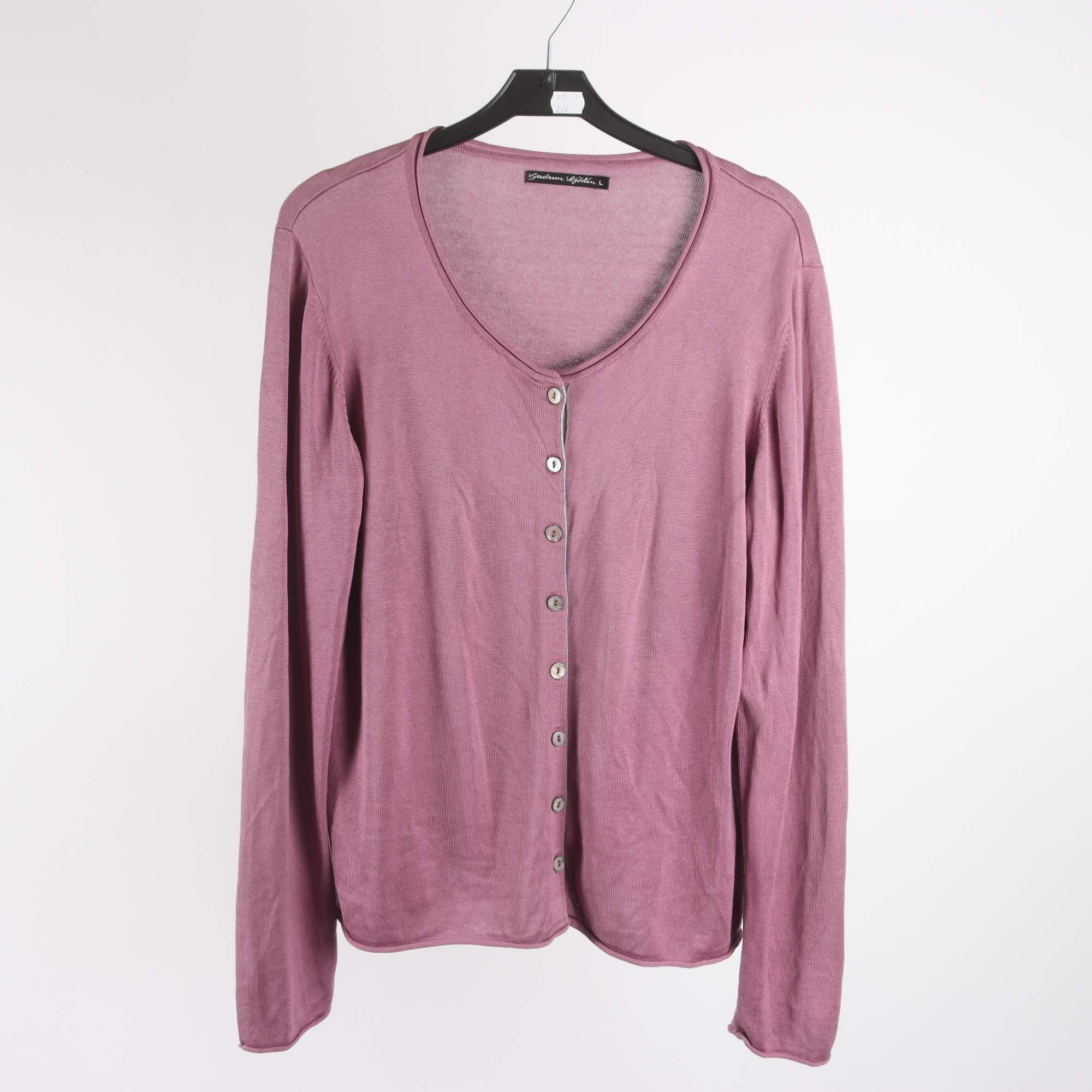 Kofta, Gudrun Sjödén, lila, 75% silke, stl. L.