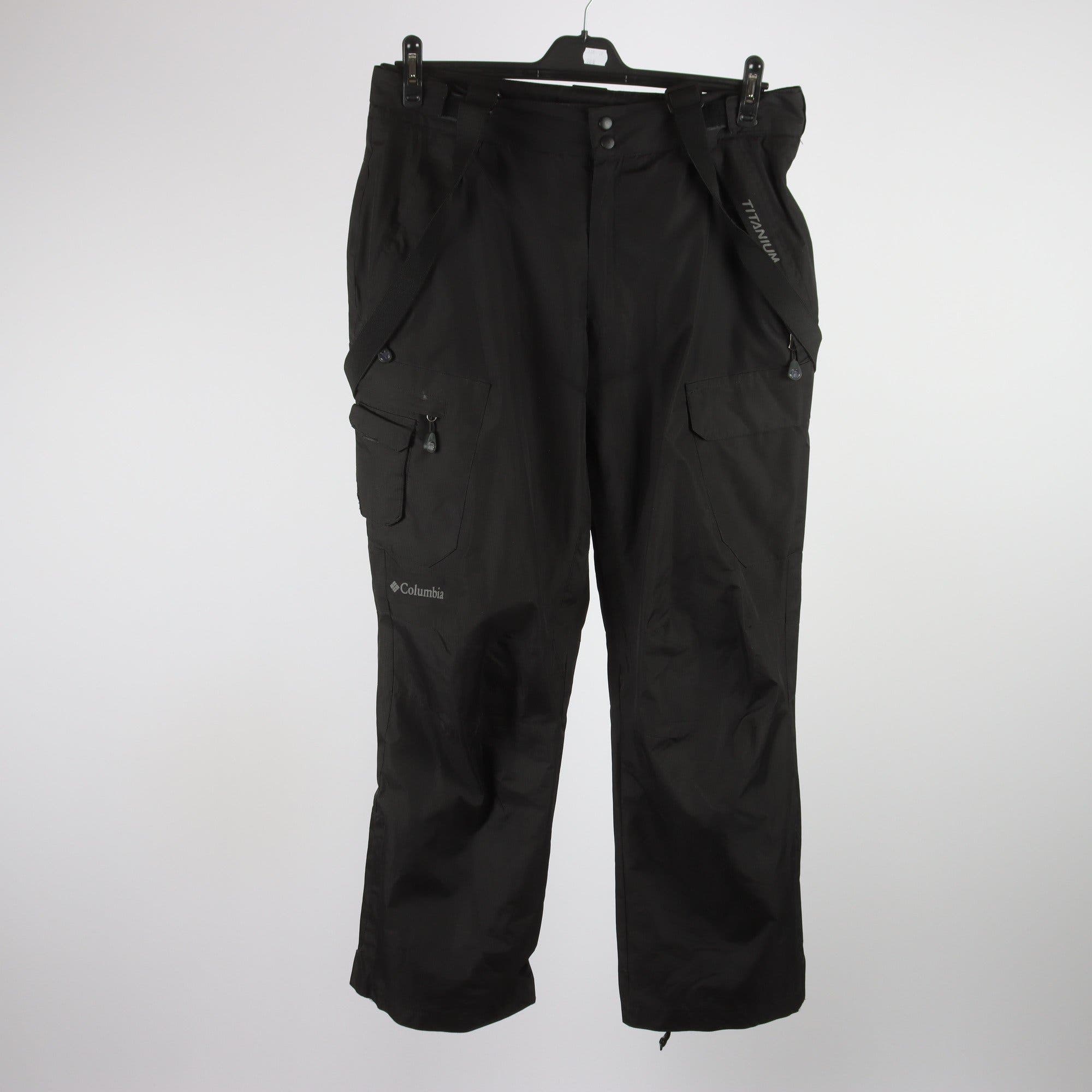 Fodrade skidbyxor, Columbia, Titanium, svart, stl. XL.