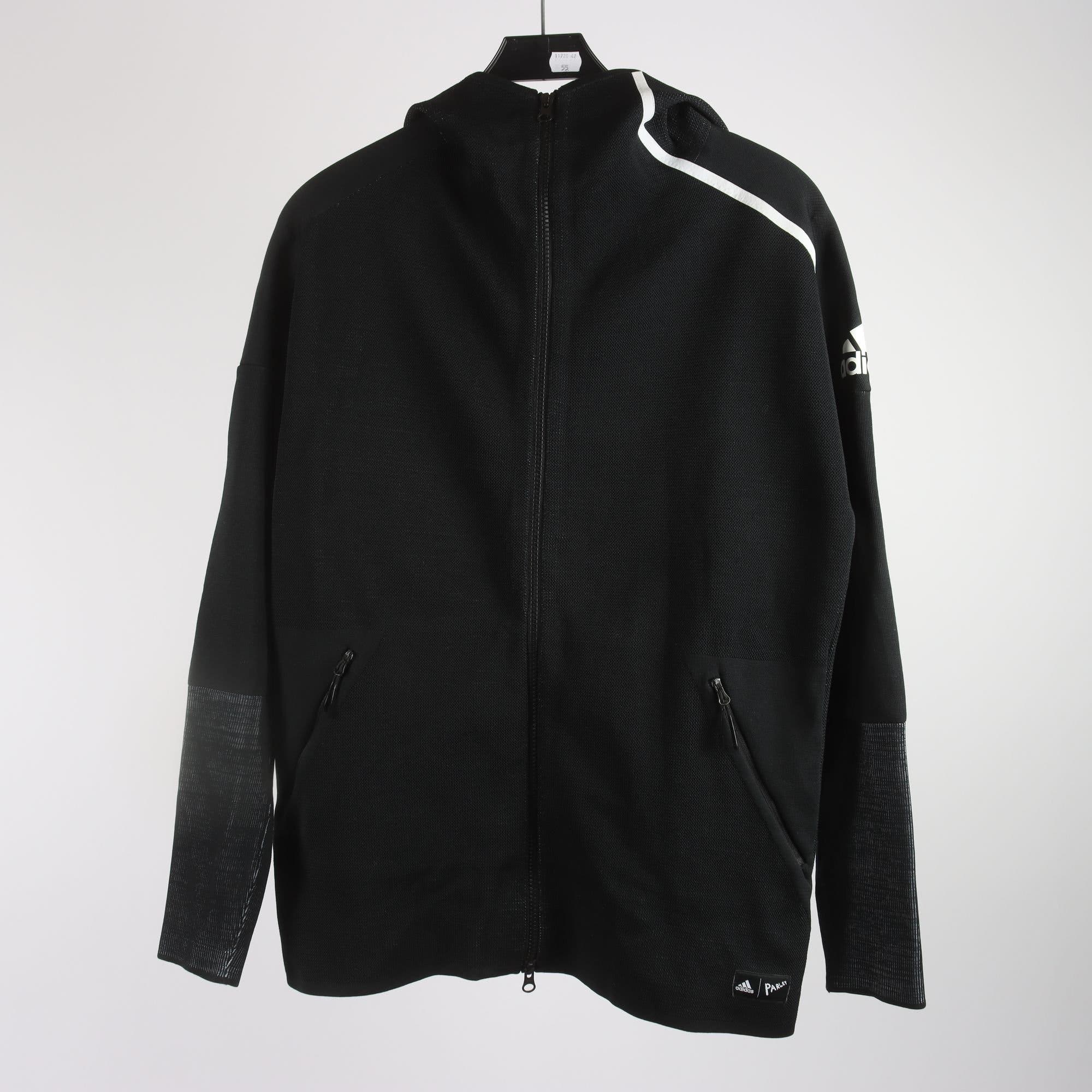 Sportjacka, Adidas, svart, stl. S