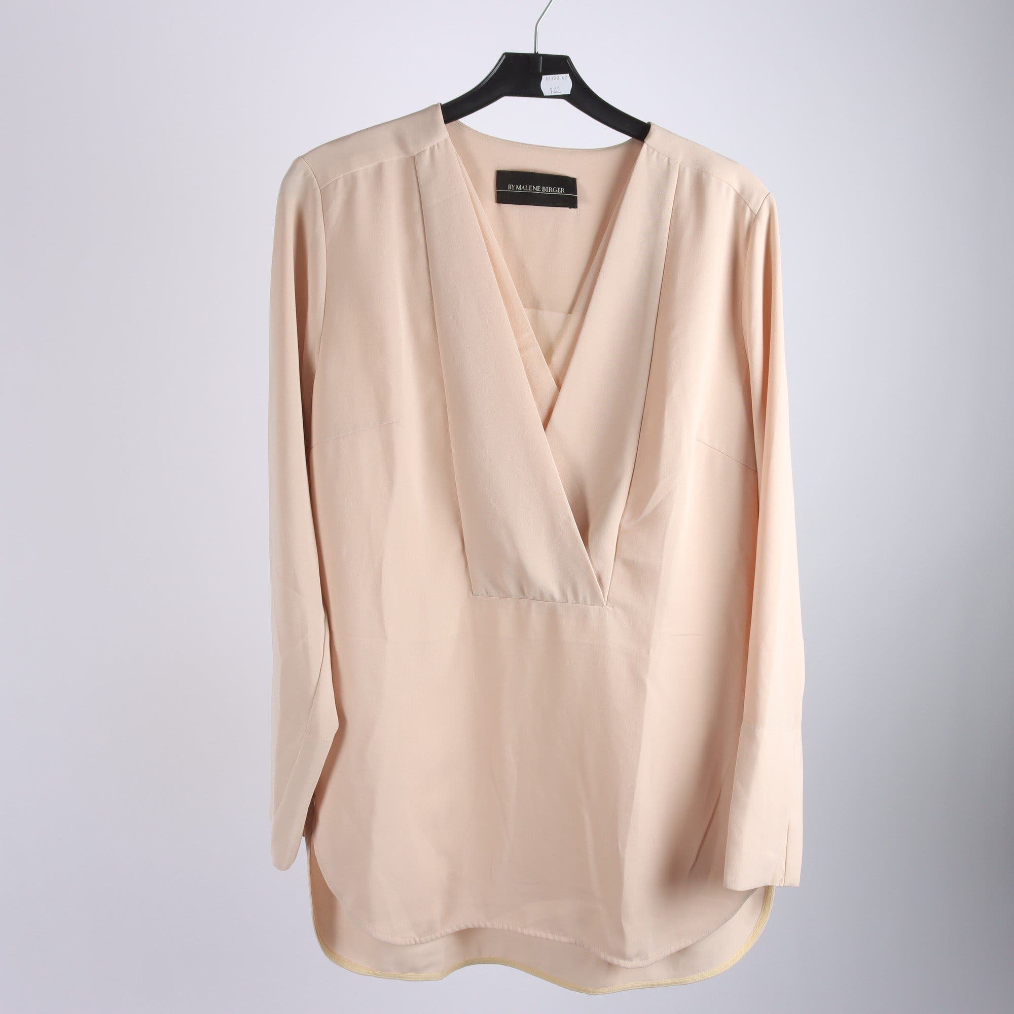 Blus, By Malene Birger, beige, stl. 36