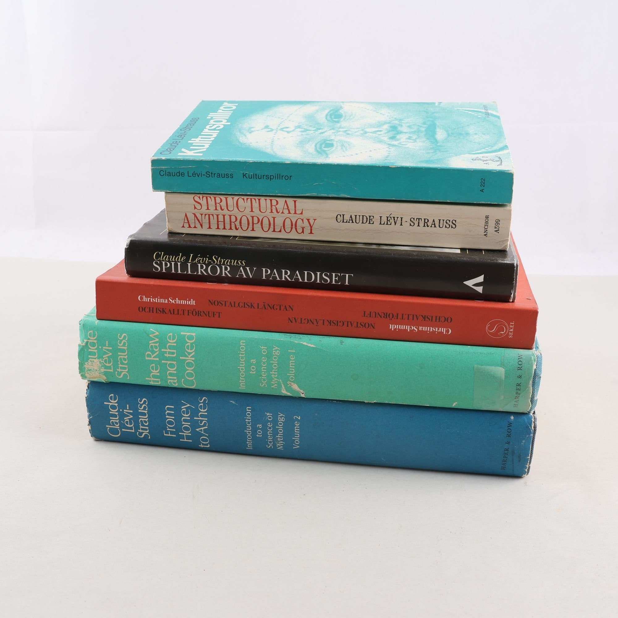 Claude Lévi-Strauss, bokpaket med 6 volymer