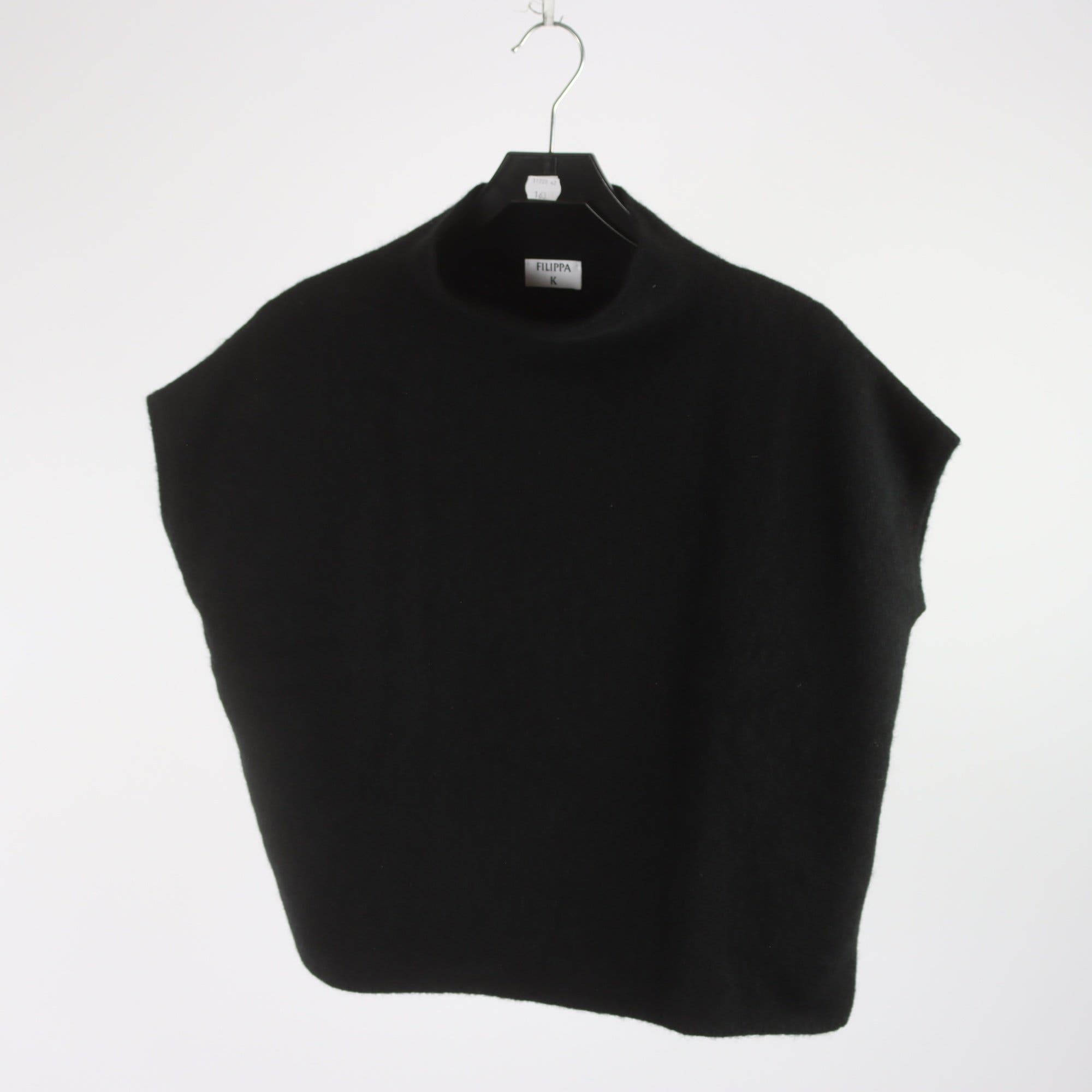 Tröja/väst, Filippa K, svart, 54% ull, stl. XS