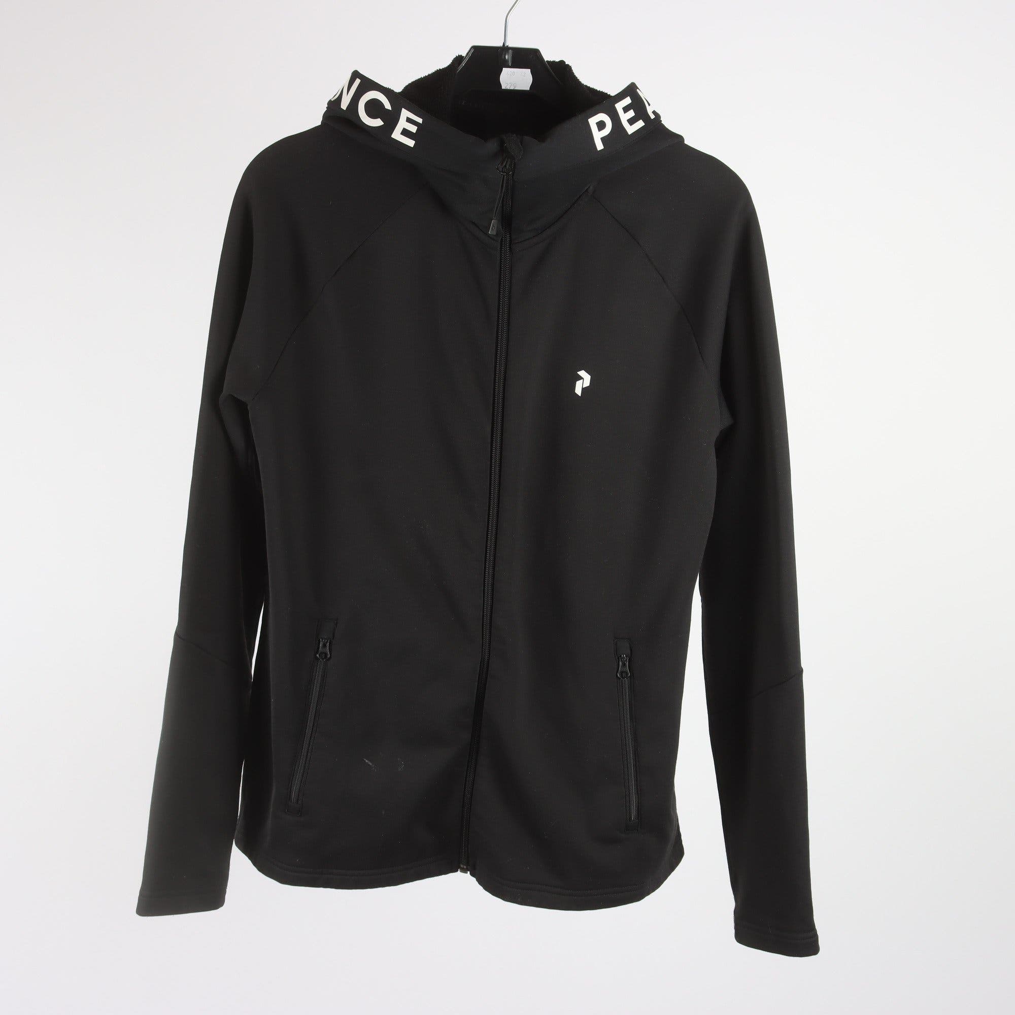 Hoodie, Peak Performance, svart, stl. M.