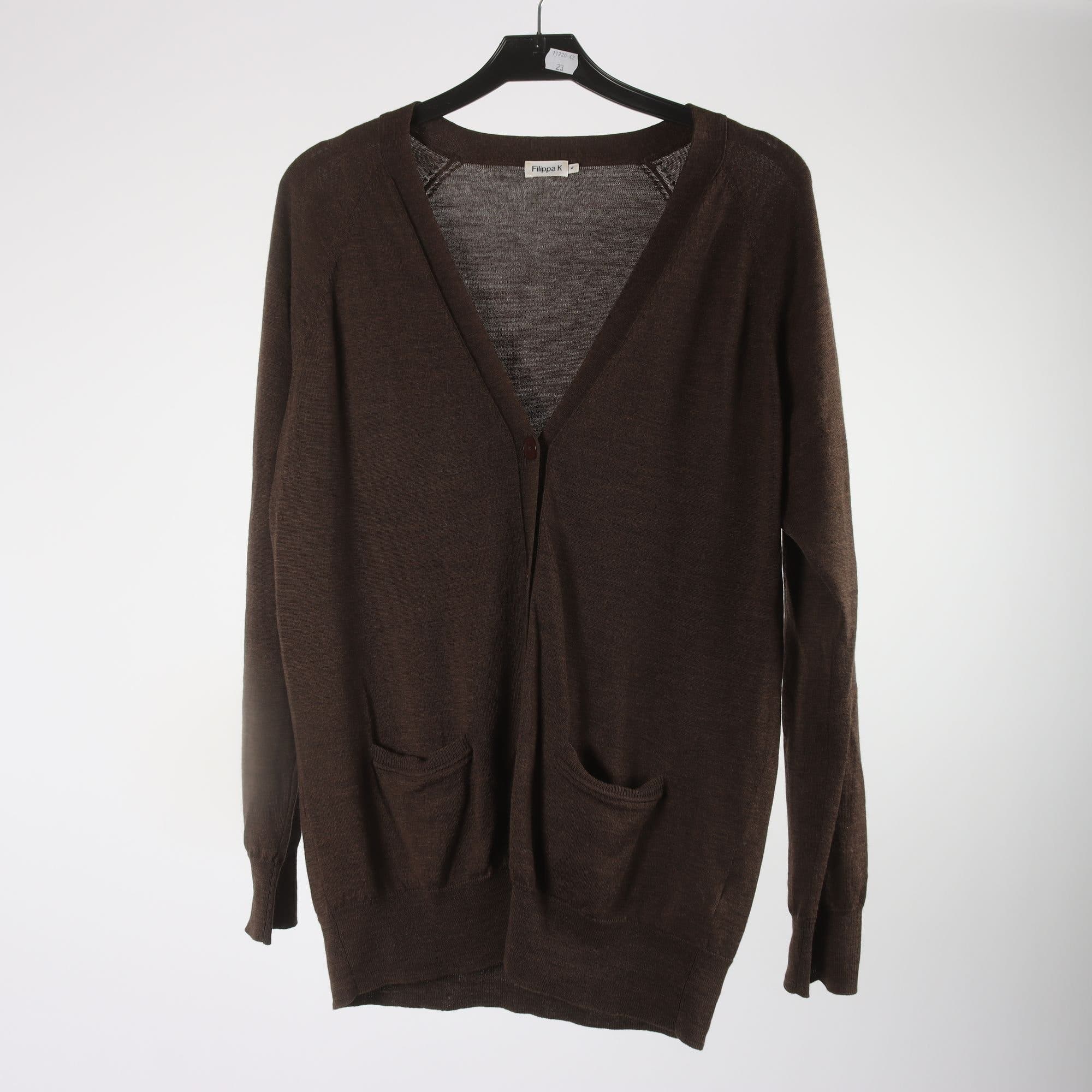 Kofta, Filippa K, brun, 100% merinoull, stl. M