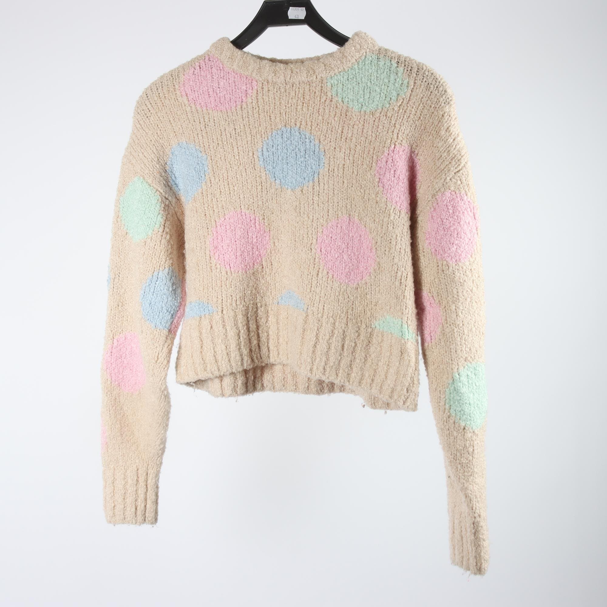Tröja, & Other Stories, beige, grön, blå, rosa, prickig, stl. XS