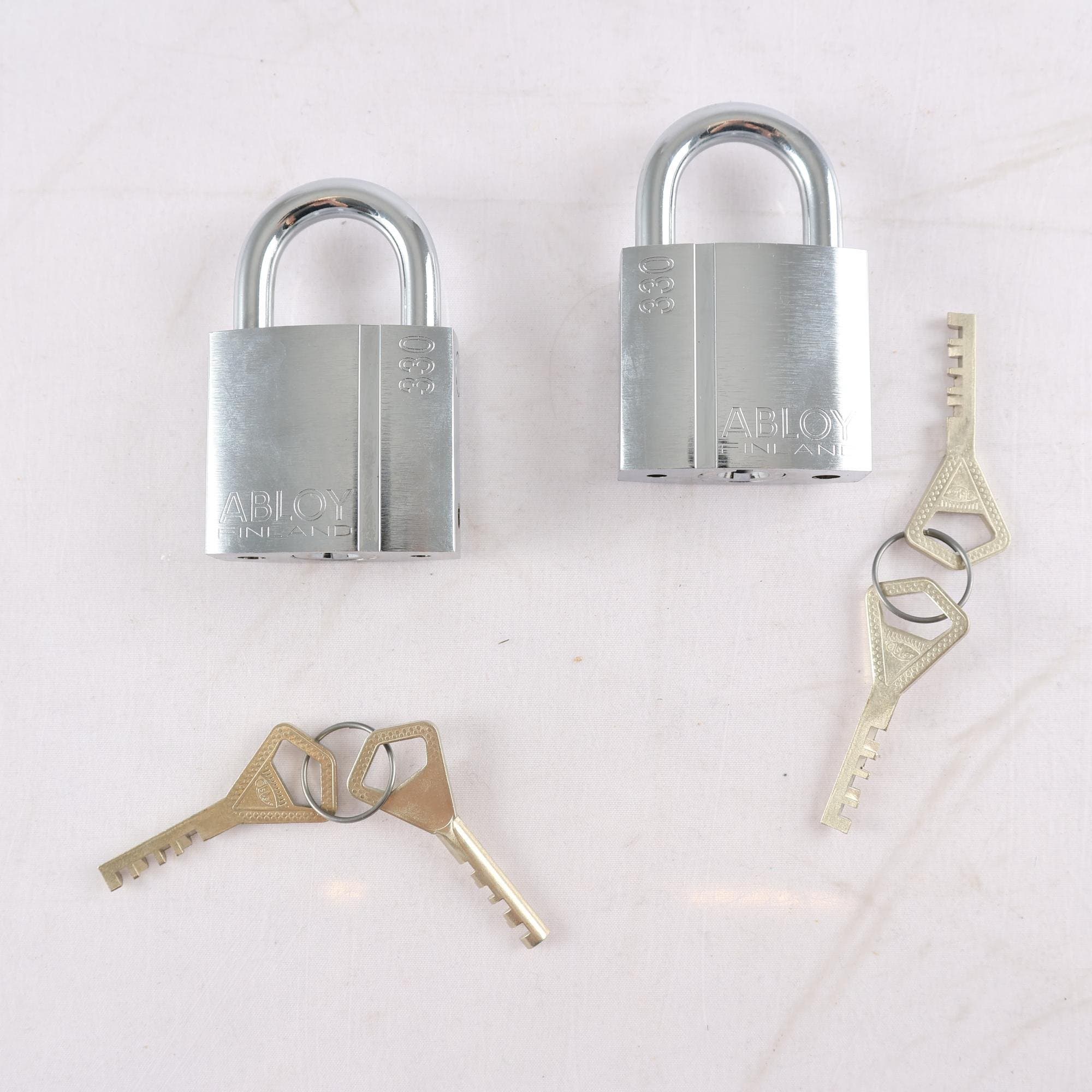 Hänglås, ASSA, ”Abloy 330”, Finland, 2 st