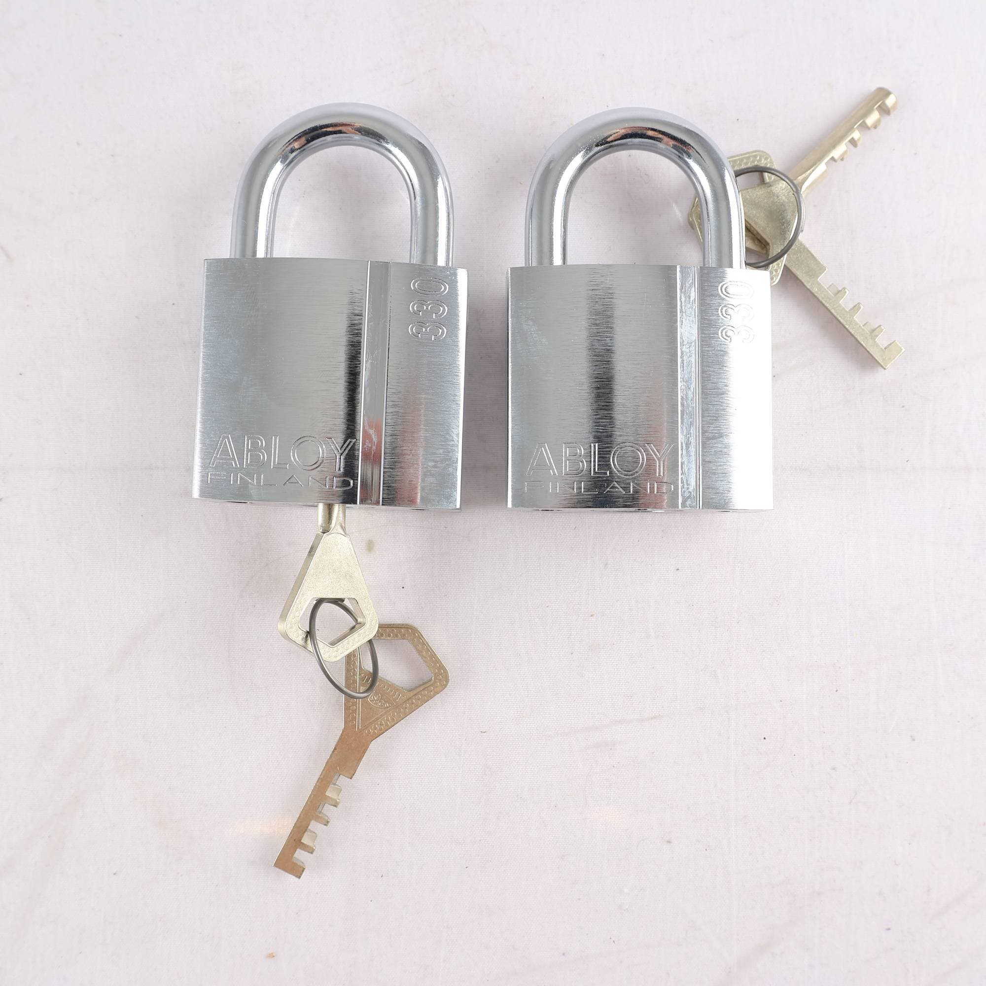 Hänglås, ASSA, ”Abloy 330”, Finland, 2 st