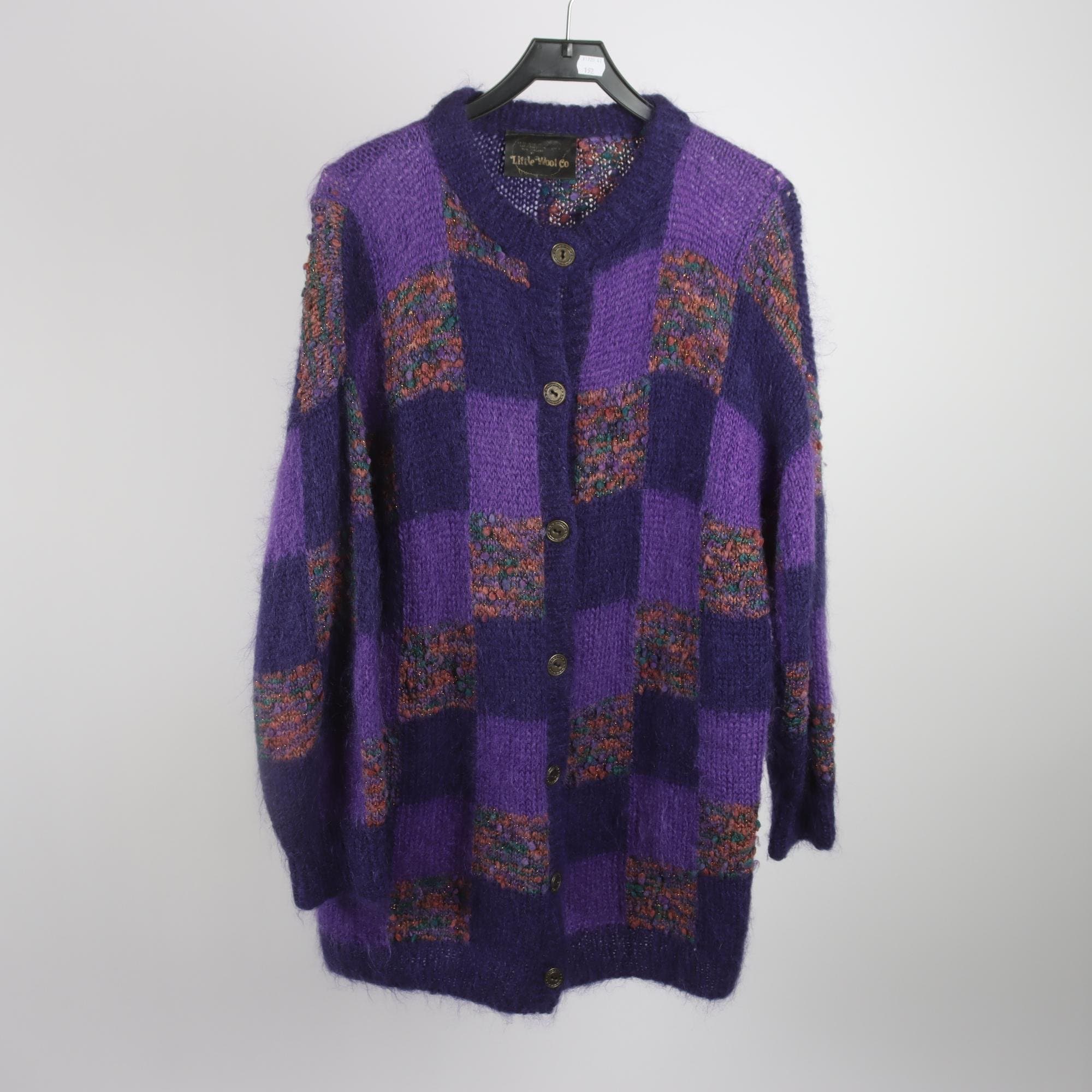 Kofta, Little Wool Co, lila, ull, stl. ca M/L