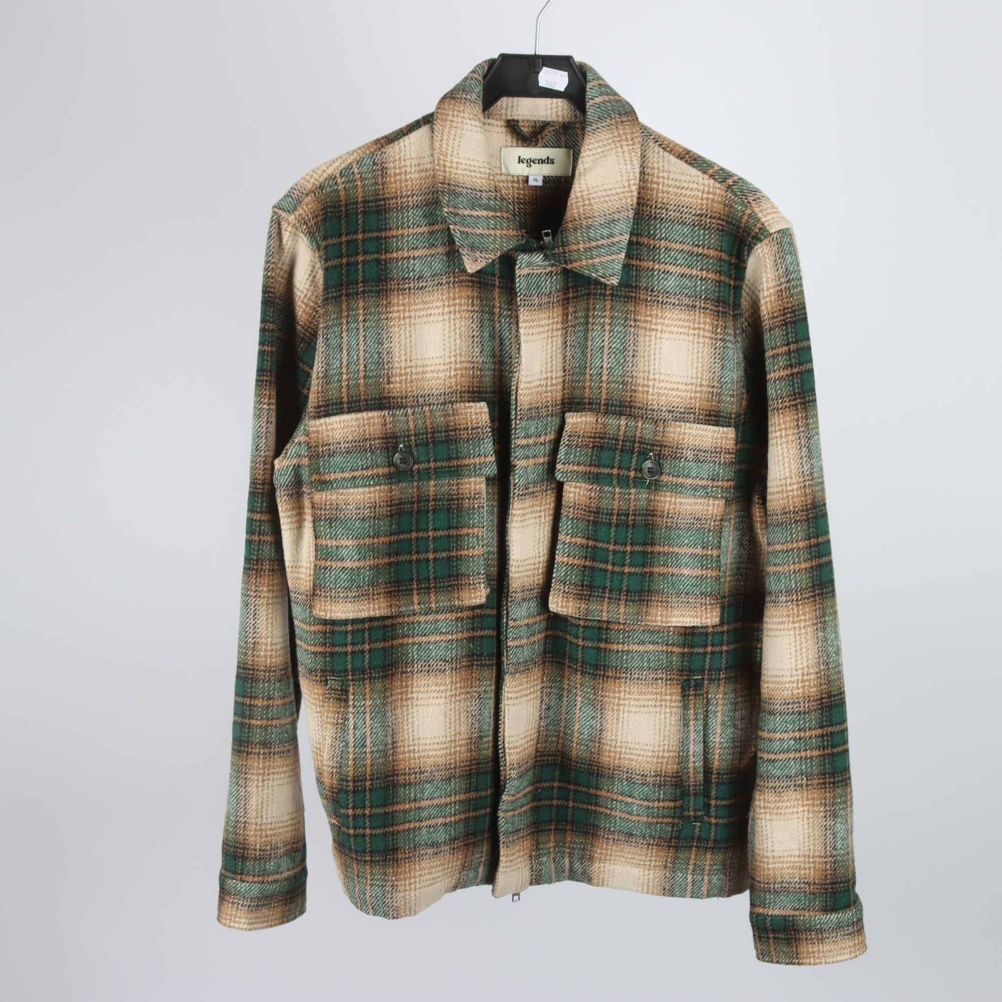 Overshirt/jacka, Legends, grön, brun, beige, stl. XL