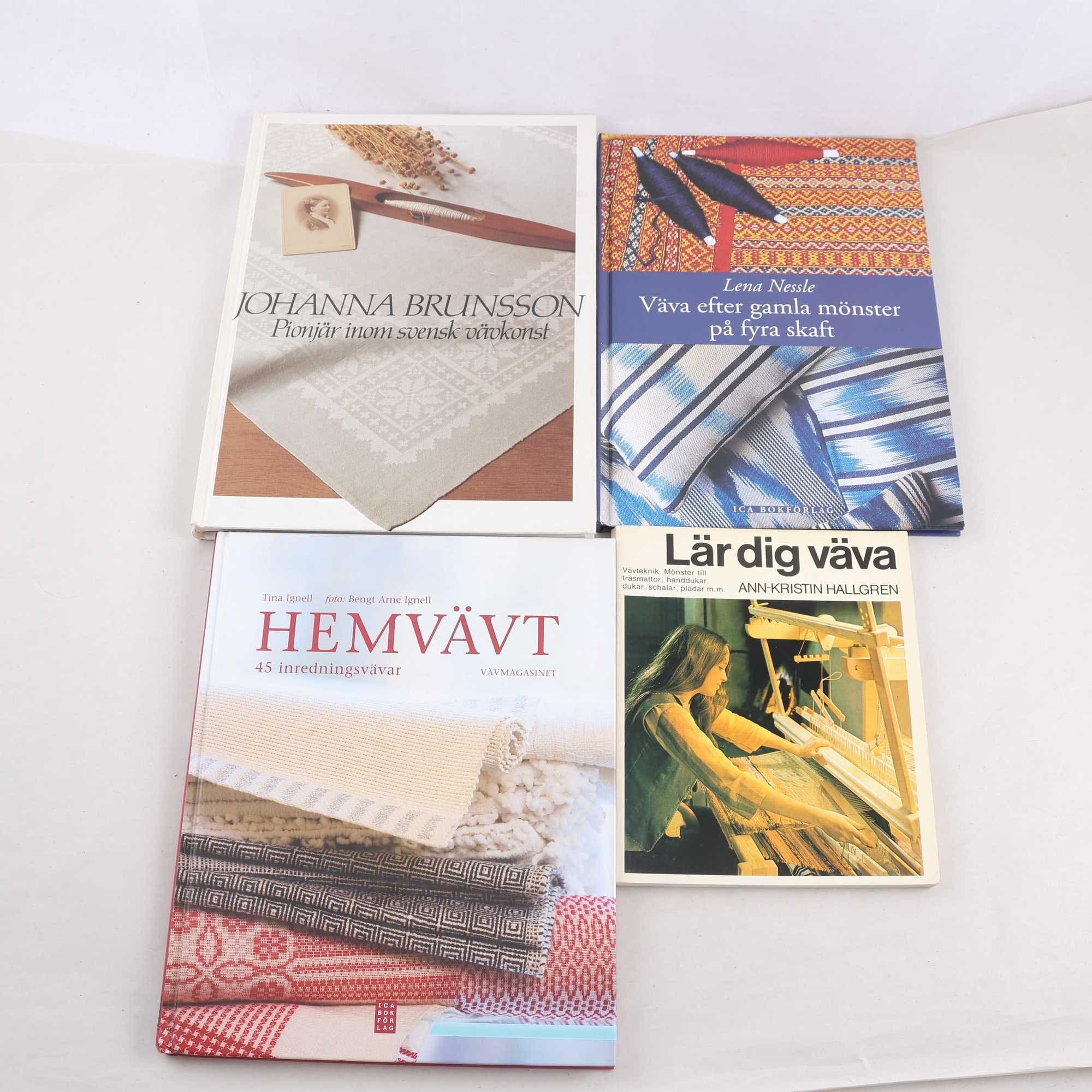 Vävning, bokpaket med 4 volymer
