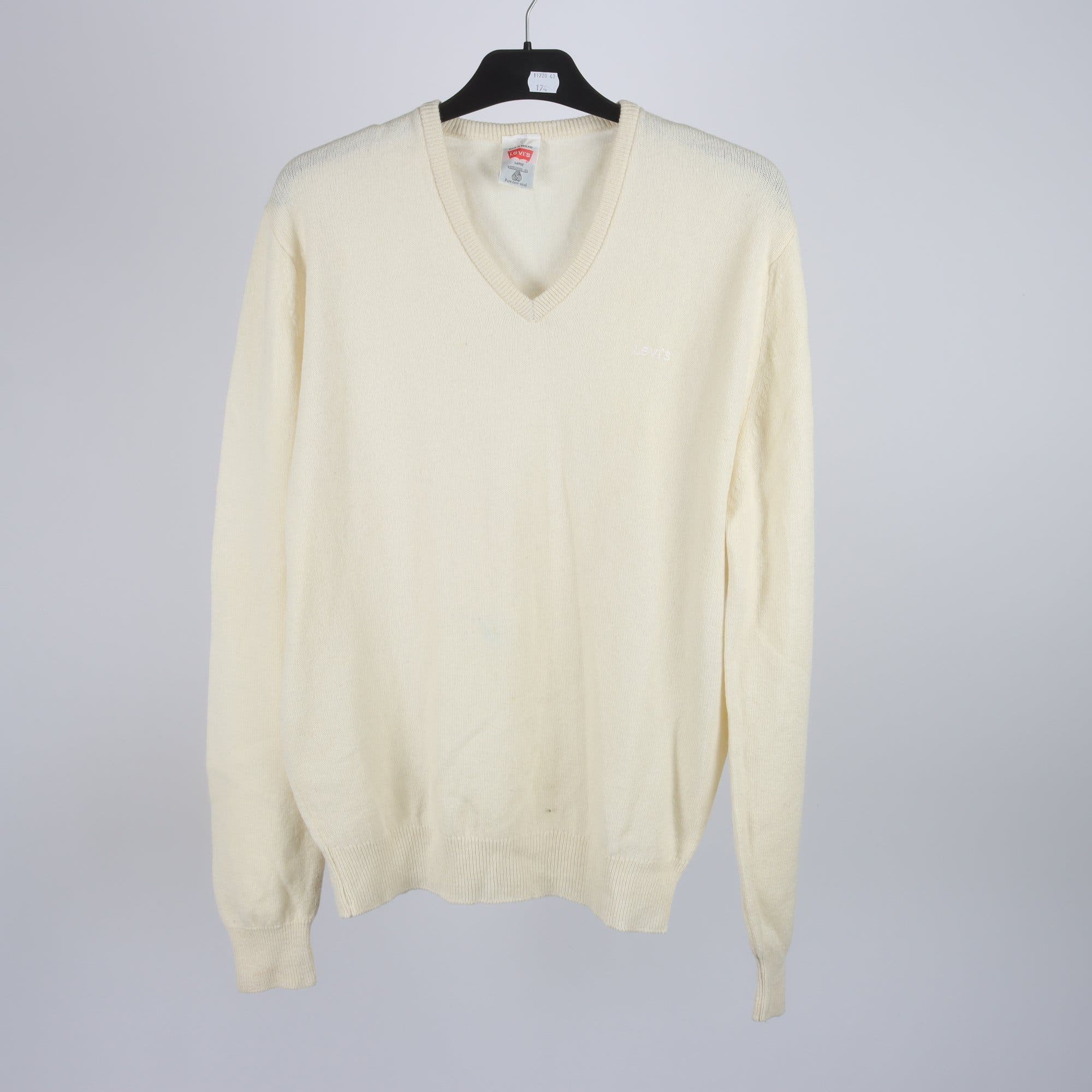 Tröja, Levis, ljusbeige, 100% ull, stl. L