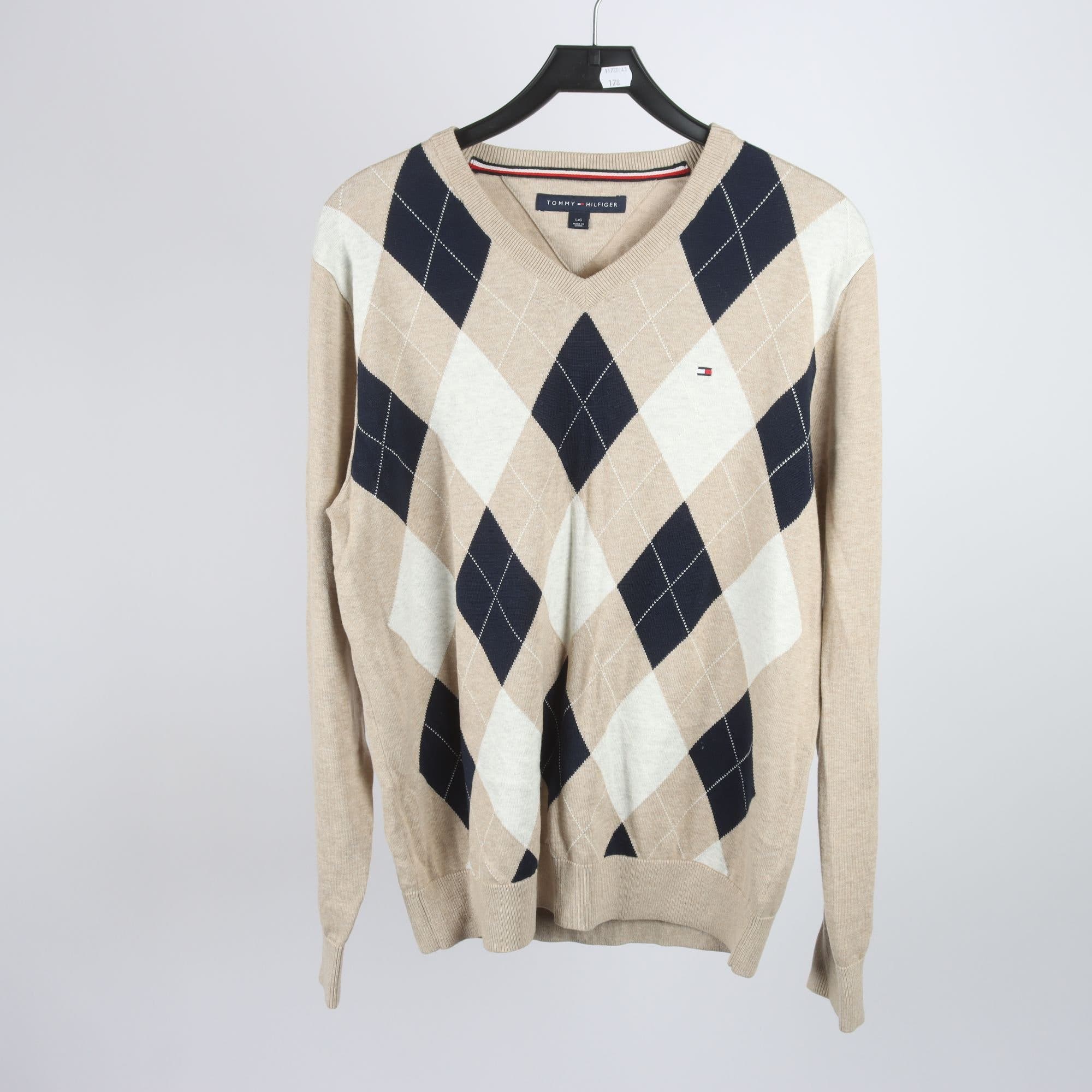 Tröja, Gant, beige, blå, vit, stl. L