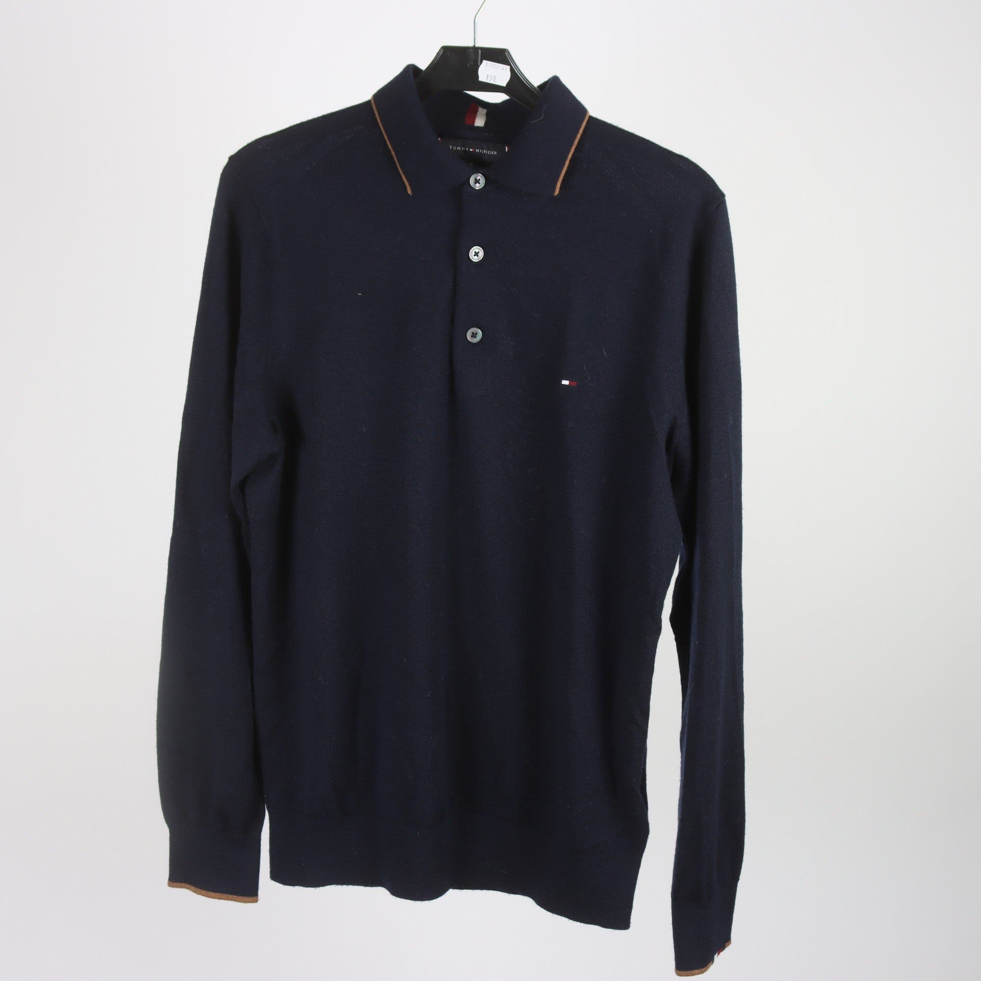 Tröja, Tommy Hilfiger, blå, 100% ull, stl. S