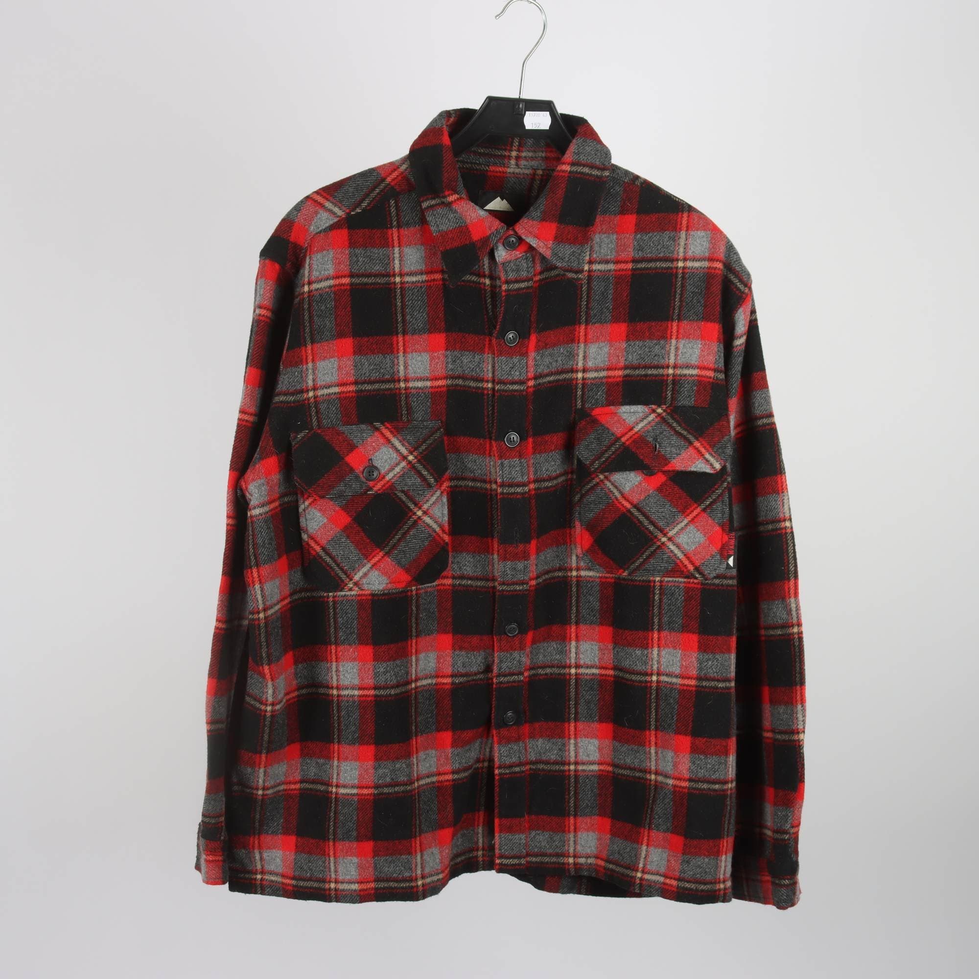 Skjorta, McKinley, röd, svart, grå, rutig, stl. XL