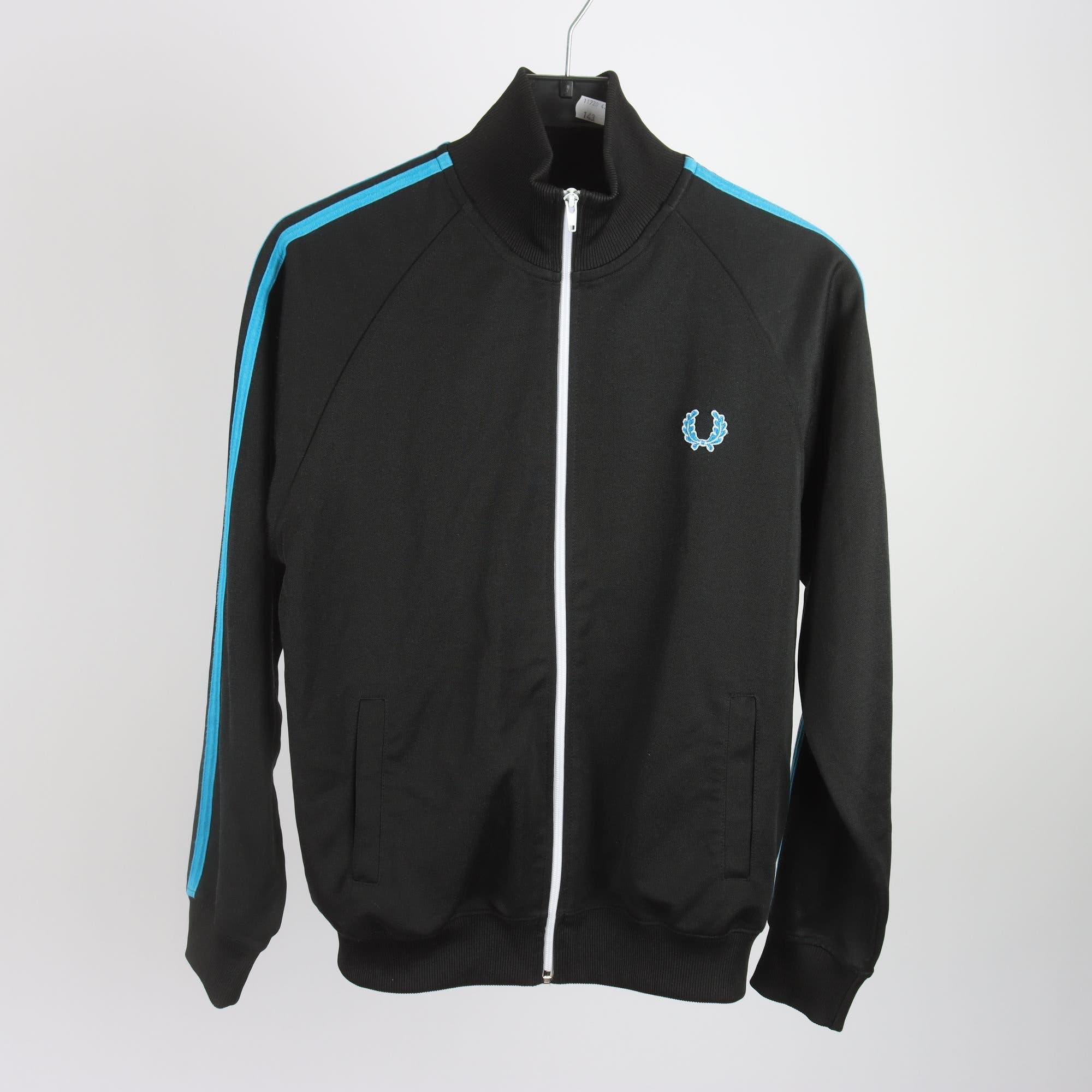 Sportjacka, Fred Perry, svart, blå, stl. S